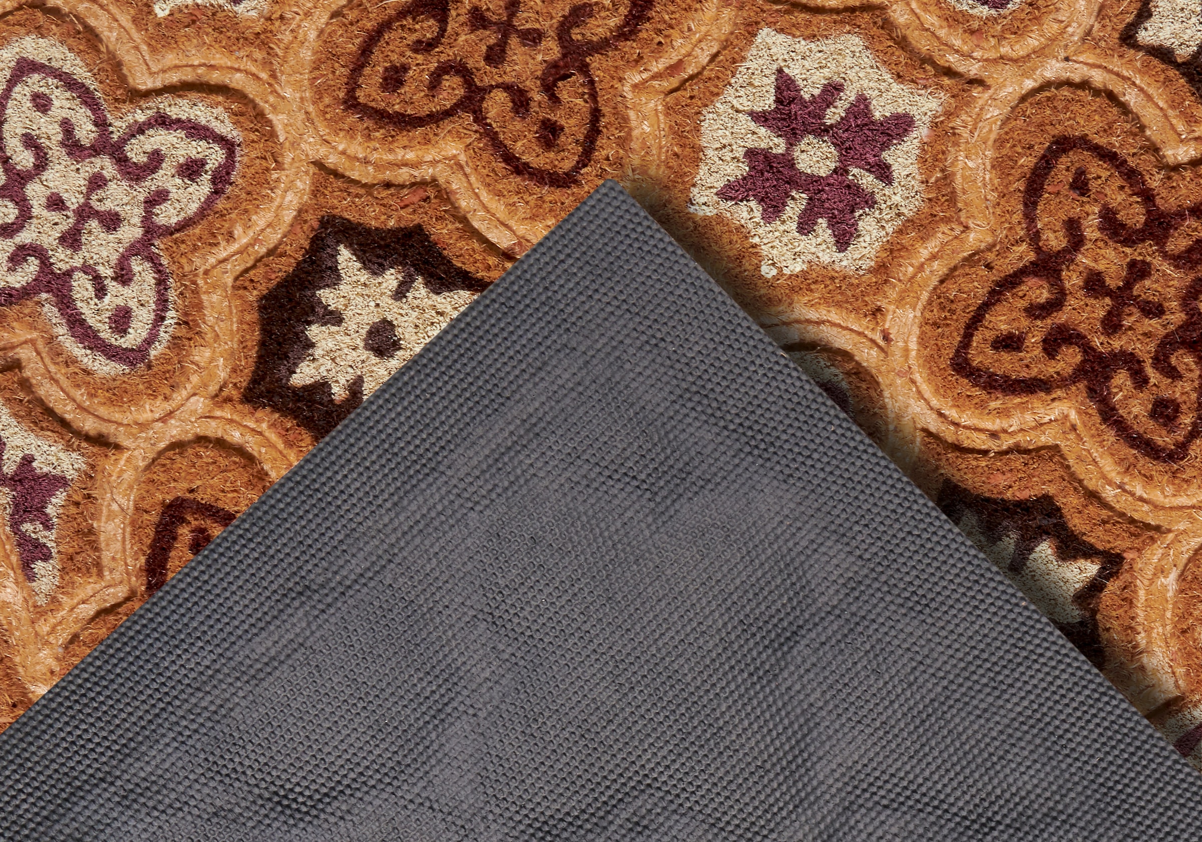 HANSE Home Fussmatte »Mix Mats Kokos Moroccan Tiles, Türmatte«, rechteckig, 15 mm Höhe, Strapazierfähig, pflegeleicht, robust, wetterfest, UV-beständig
