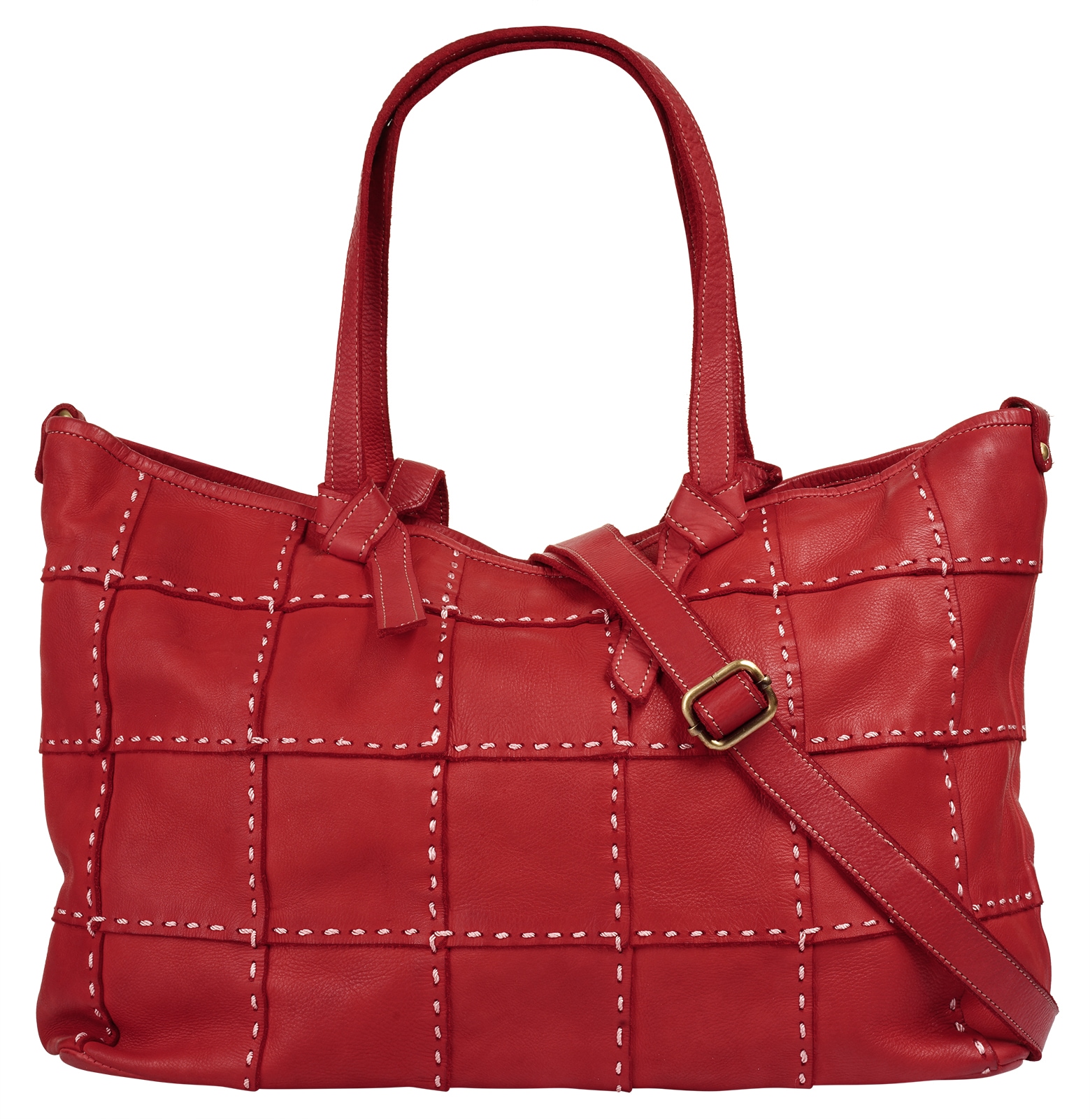 Samantha Look Shopper echt Leder, Made in Italy