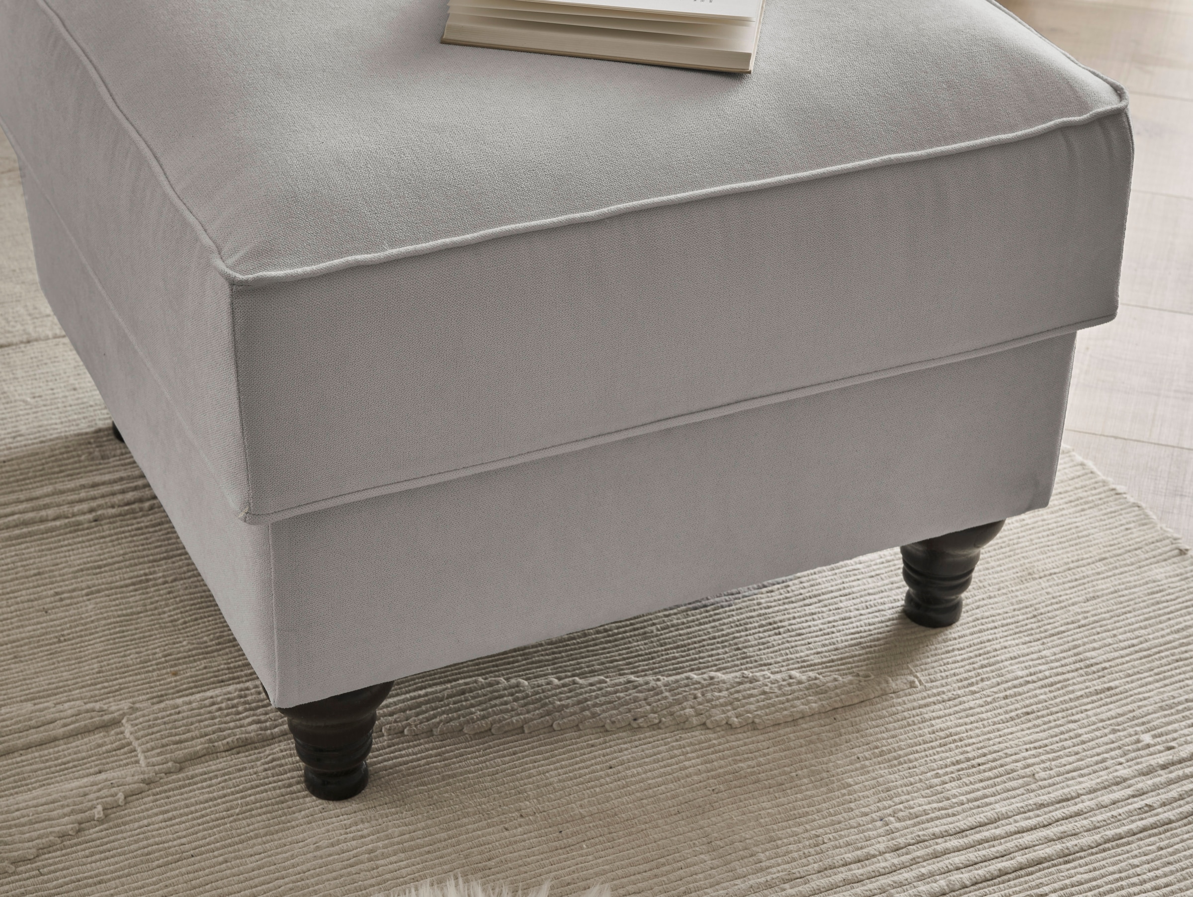 Home affaire Sessel »WESTMINSTER«, (Set, 2 St., 1Sessel, 1 Hocker), mit Federkern-Polsterung