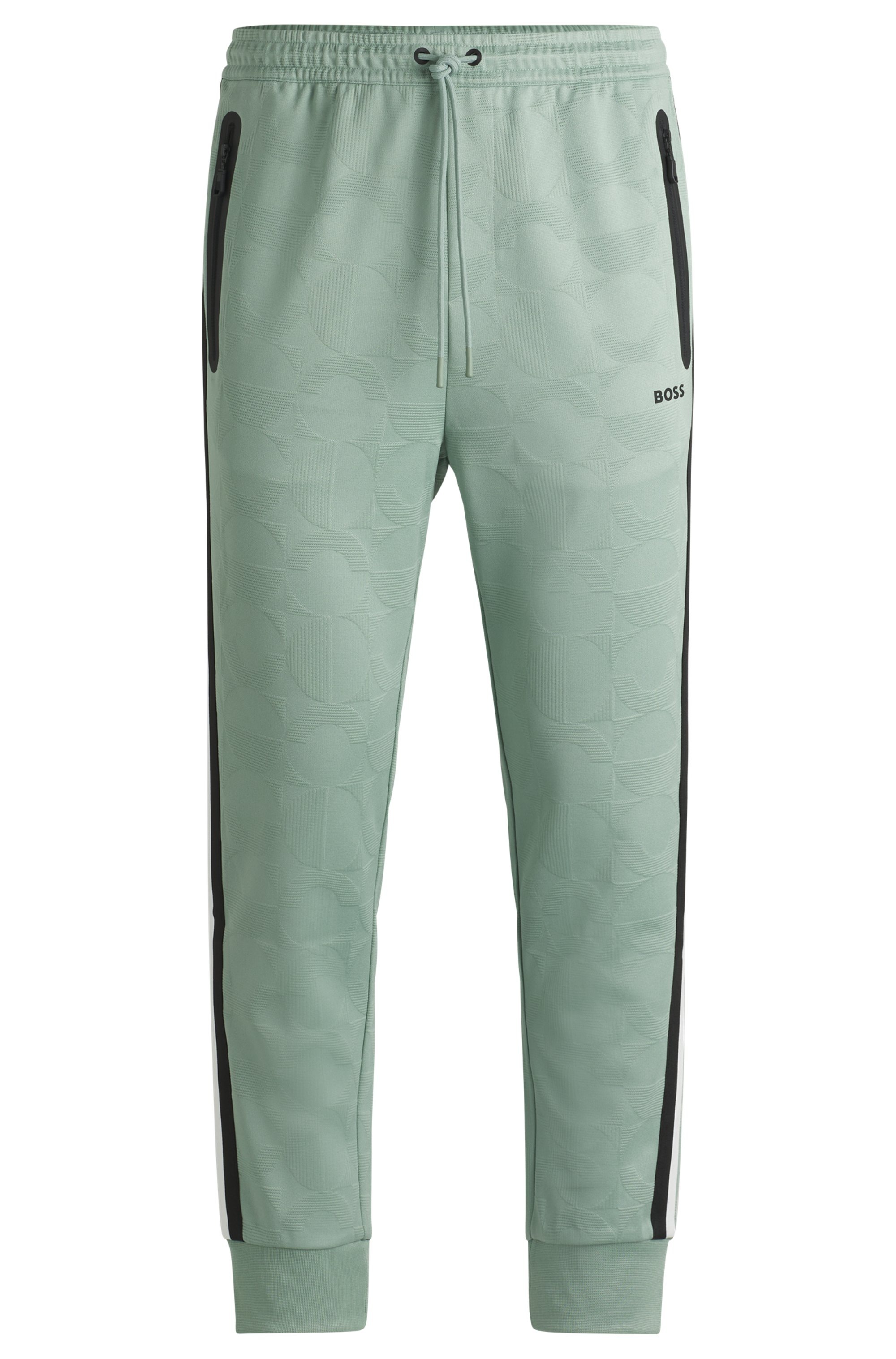 BOSS GREEN Sweathose »Hover Striped C«, mit kontrastfarbigem Streifen