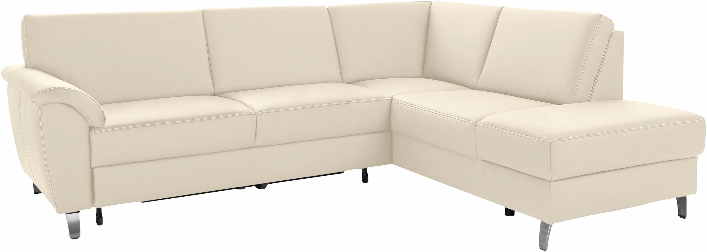 sit&more Ecksofa »Texel L-Form«, mit Federkern, wahlweise mit Bettfunktion und Bettkasten