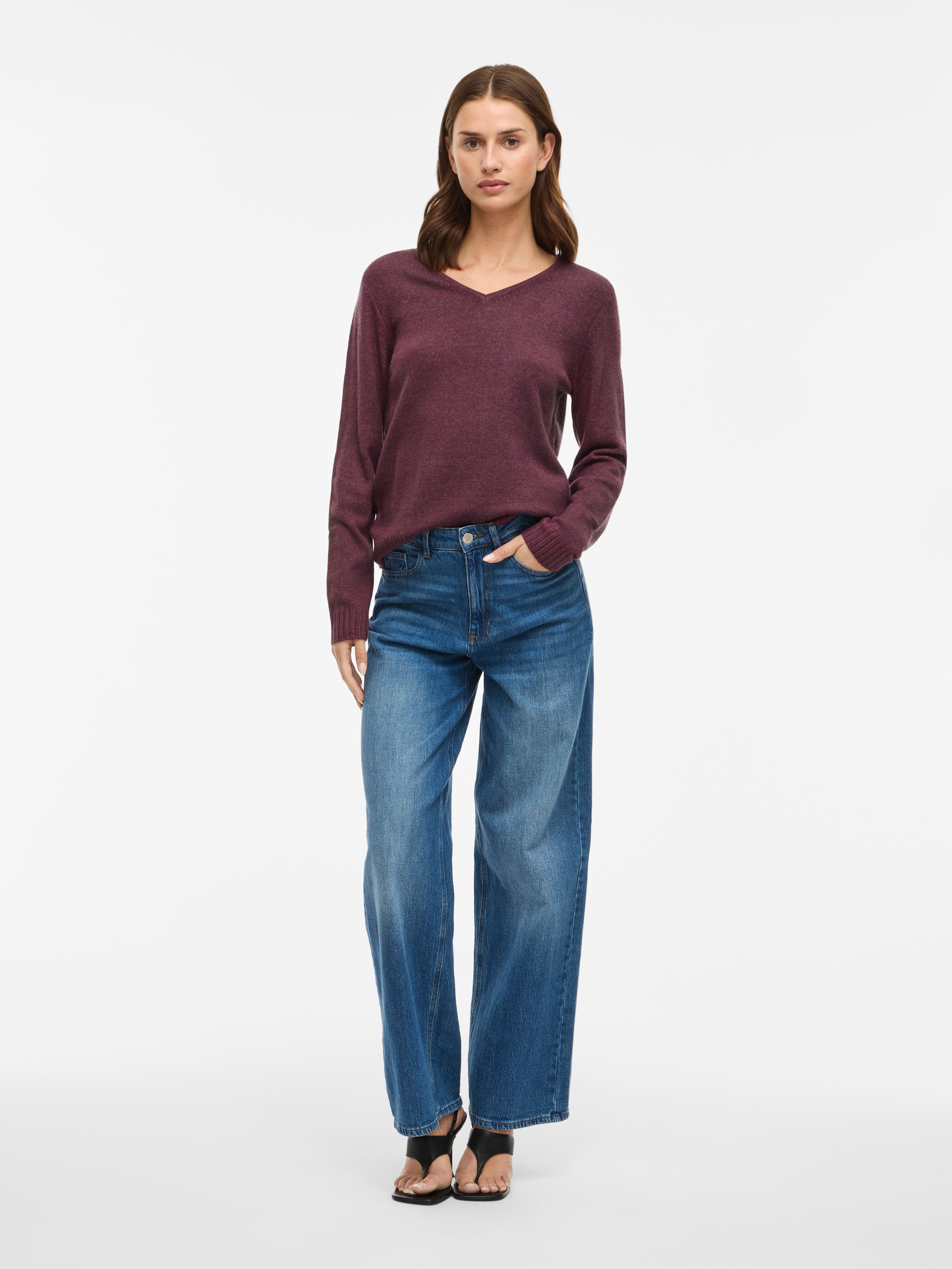 Vila V-Ausschnitt-Pullover »VIRIL V-NECK L/S KNIT TOP - NOOS«