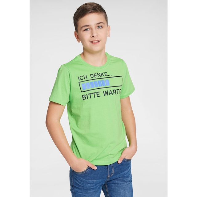 ✵ KIDSWORLD T-Shirt »ICH DENKE...BITTE WARTEN«, Spruch online ordern |  Jelmoli-Versand