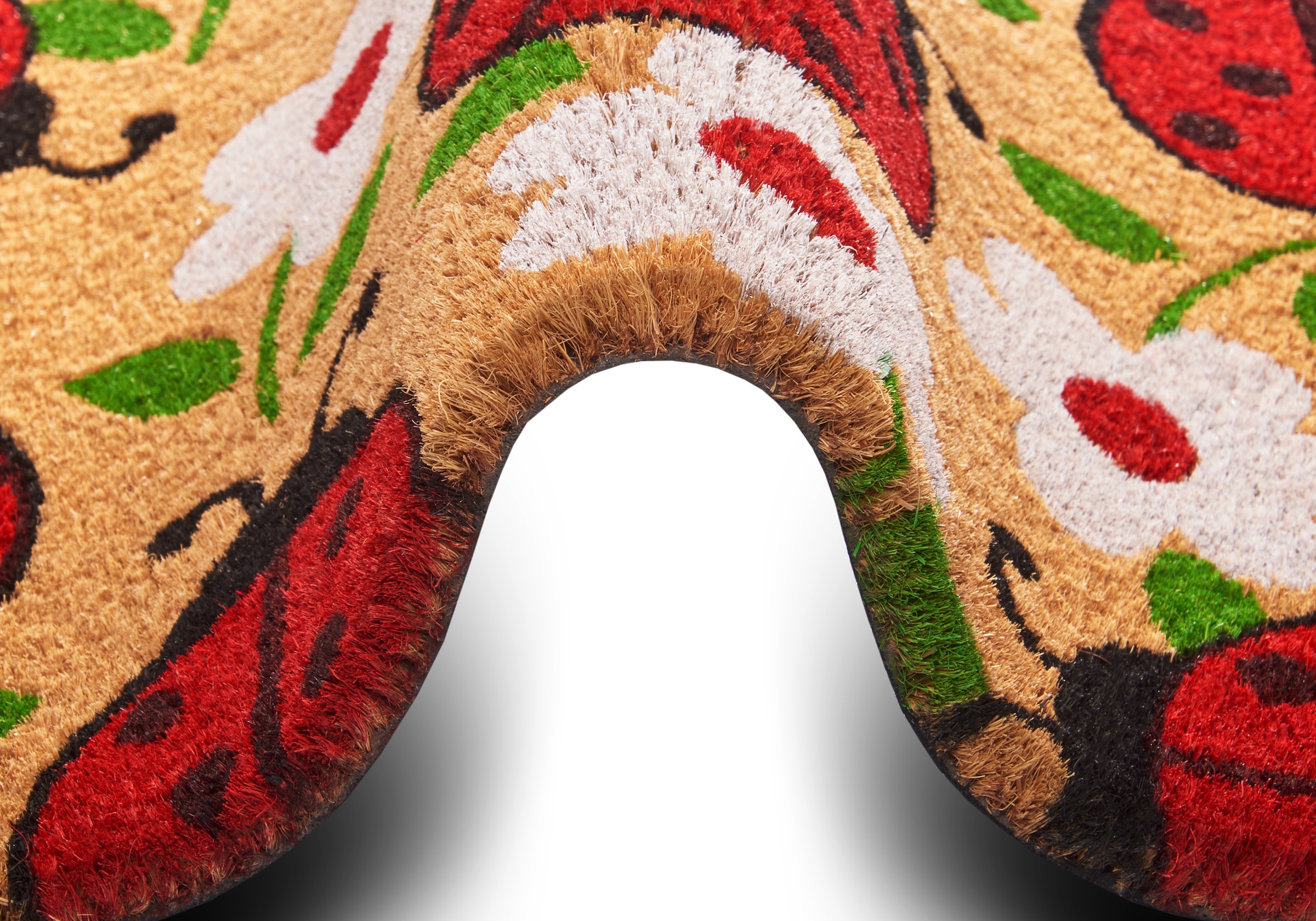 HANSE Home Fussmatte »Lady Beetle, Türmatte«, rechteckig, 15 mm Höhe, Kokos, Schmutzfangmatte, Outdoor, Rutschfest, Innen, Kokosmatte, Flur