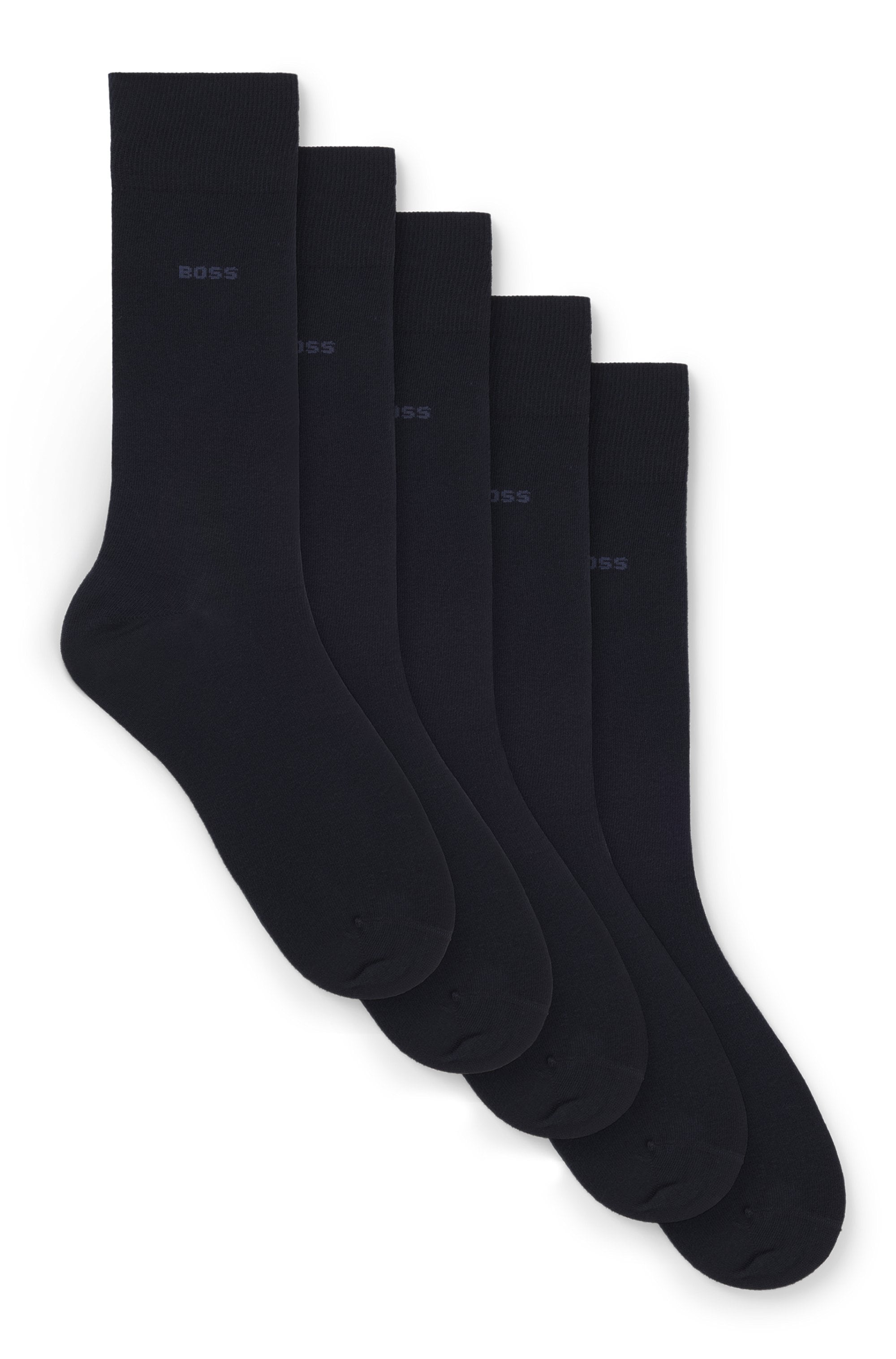 BOSS Socken »5P Uni Color CC« 5 Stk. tlg. in klassischer Unifarbe