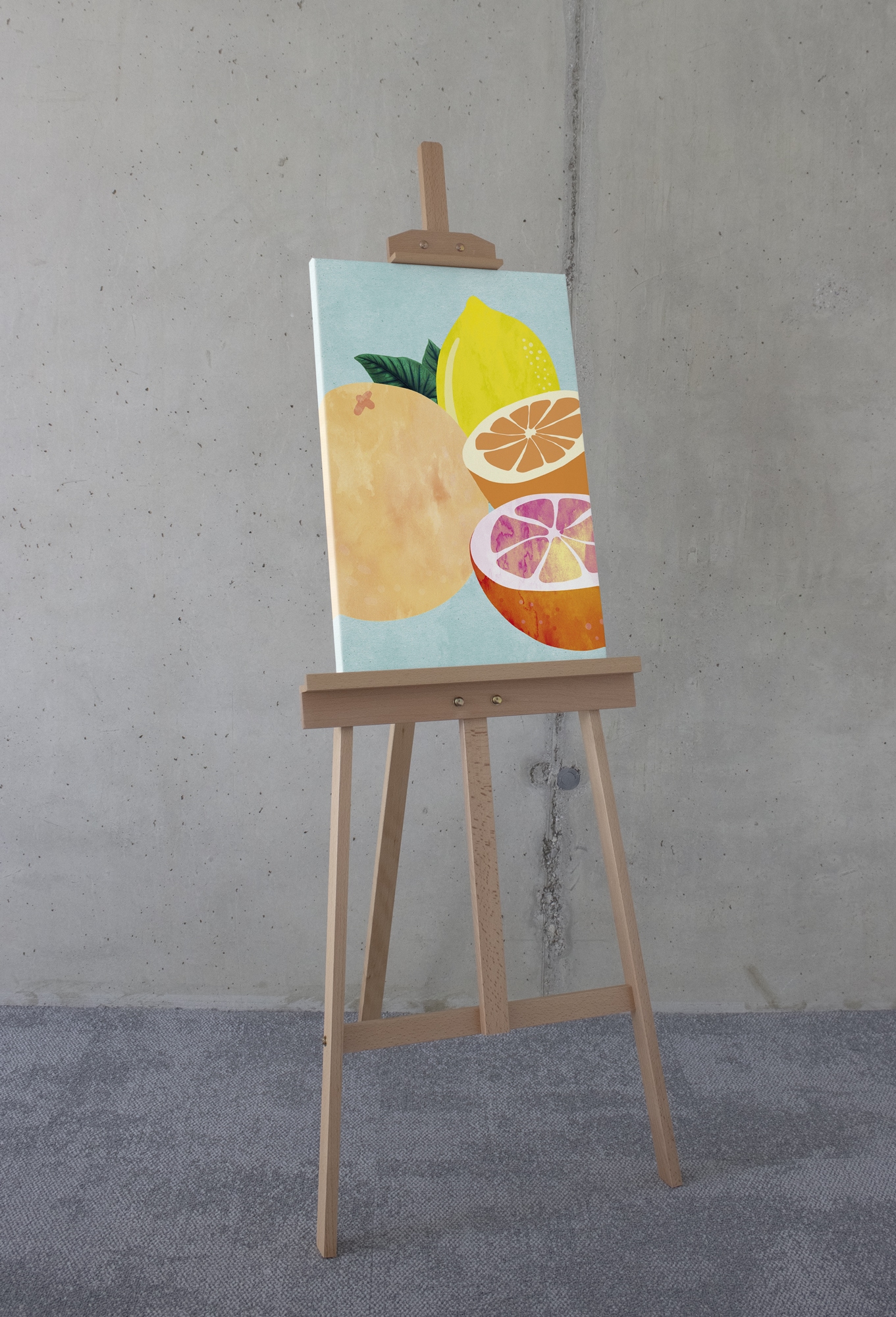 Komar Leinwandbild »Mint and Lemonade - Grösse 40 x 60 cm«, Natur, (1 St.), Keilrahmenbild mi Echtholzrahmen