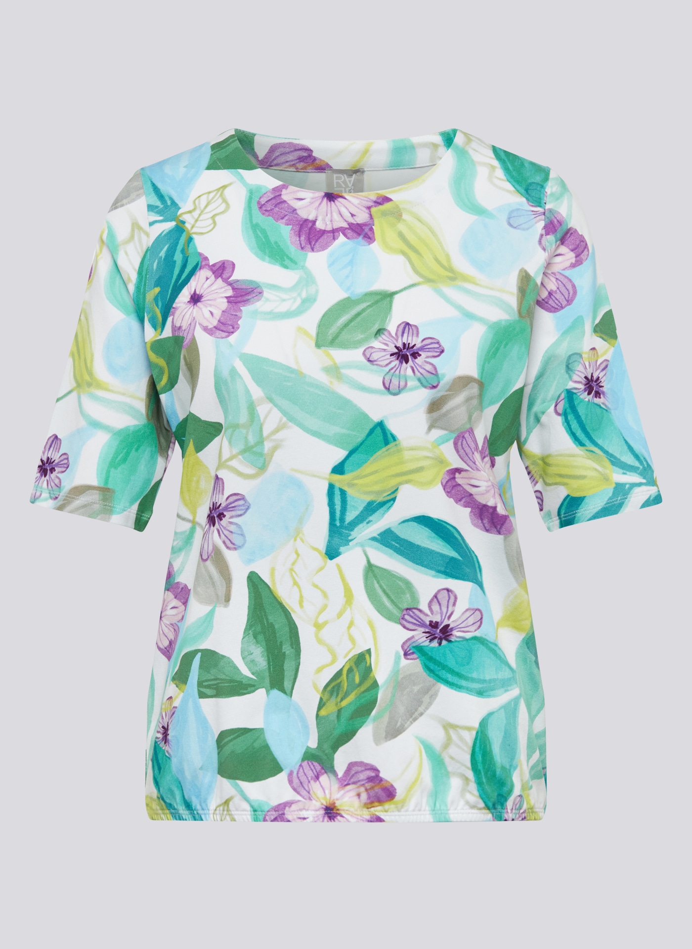 Rabe Kurzarmshirt, mit floralem Muster