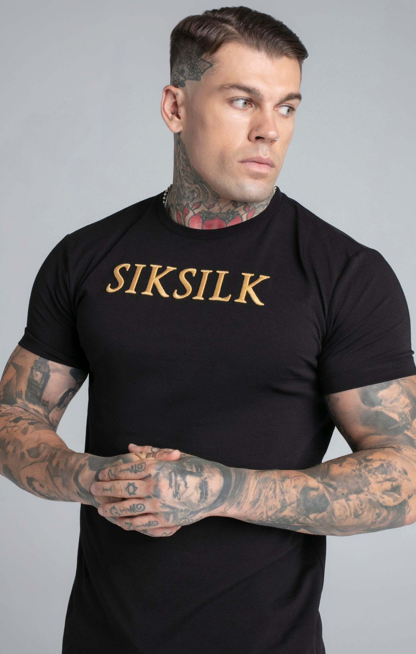 Siksilk T-Shirt »T-Shirts Muscle Fit T-Shirt«