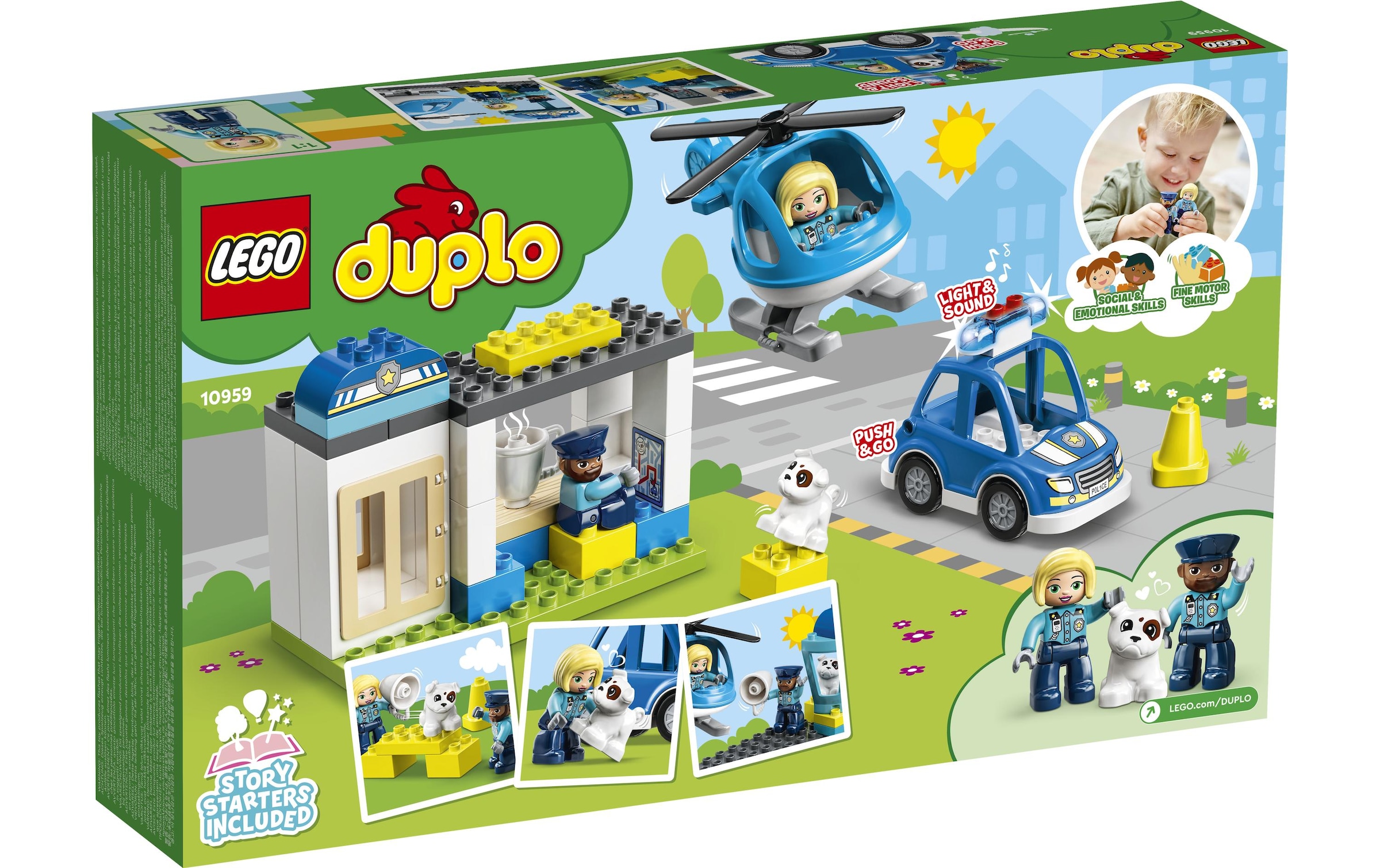 LEGO® Spielbausteine »LEGO DUPLO Polizeistation mit Hub«, (40 St.)