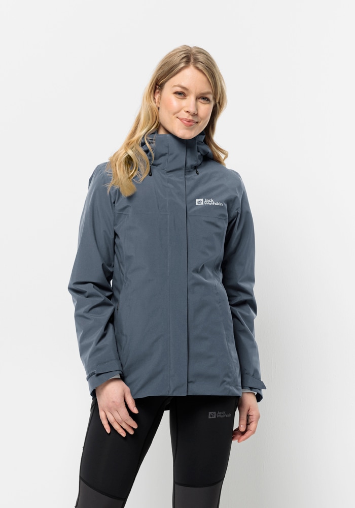 Jack Wolfskin 3-in-1-Funktionsjacke »LUNTAL 3IN1 JKT W«, mit Kapuze