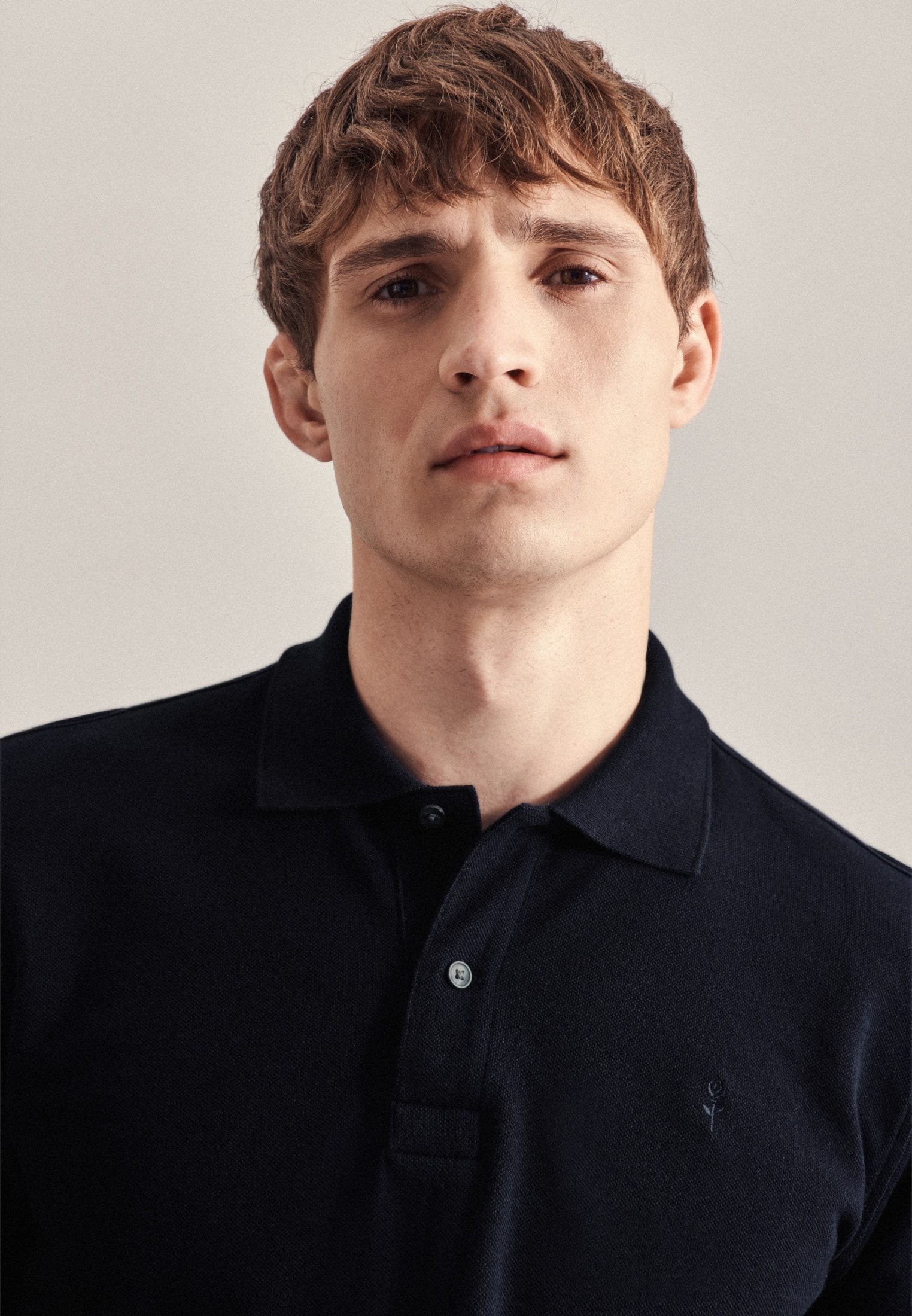 seidensticker Poloshirt »Regular«, Langarm Kragen Uni