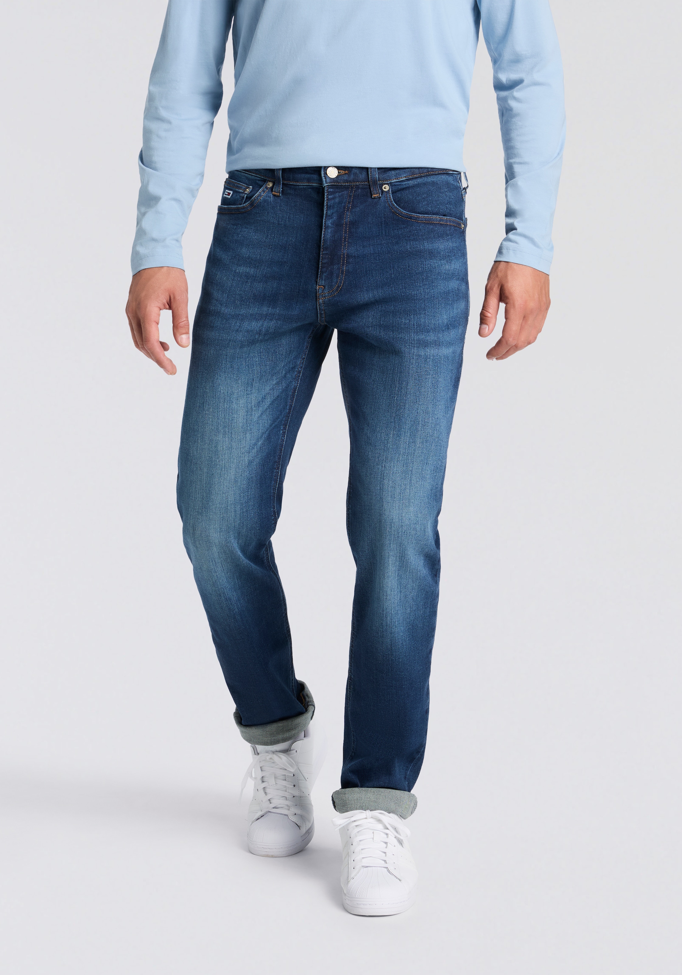 Tommy Jeans Slim-fit-Jeans »Austin Slim Tapered« zum Knöchel hin schmaler werdende Jeans mit mittlerer Leibhöhe