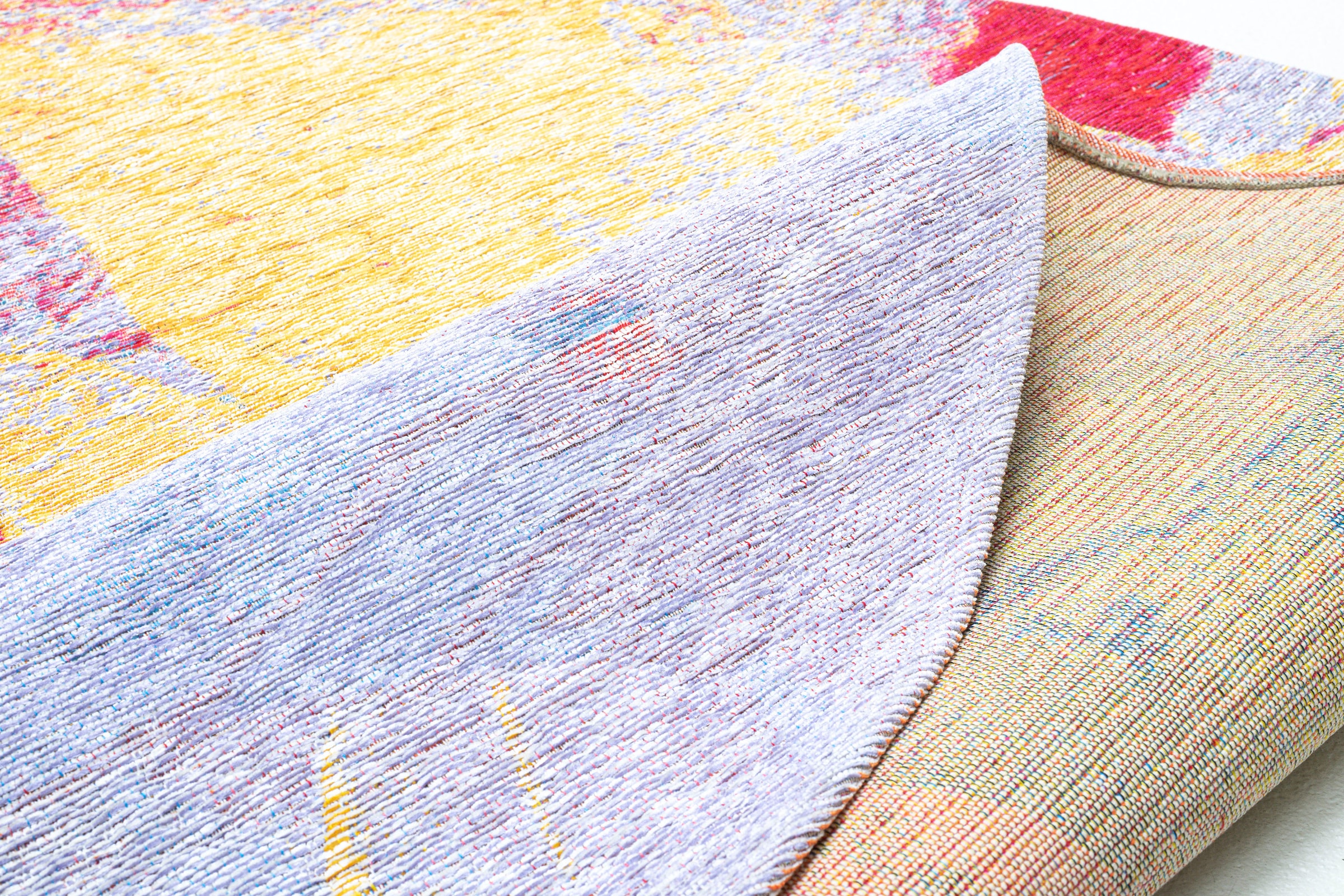 Sansibar Teppich »Keitum 013«, rund, 3 mm Höhe, Flachgewebe, modernes Design