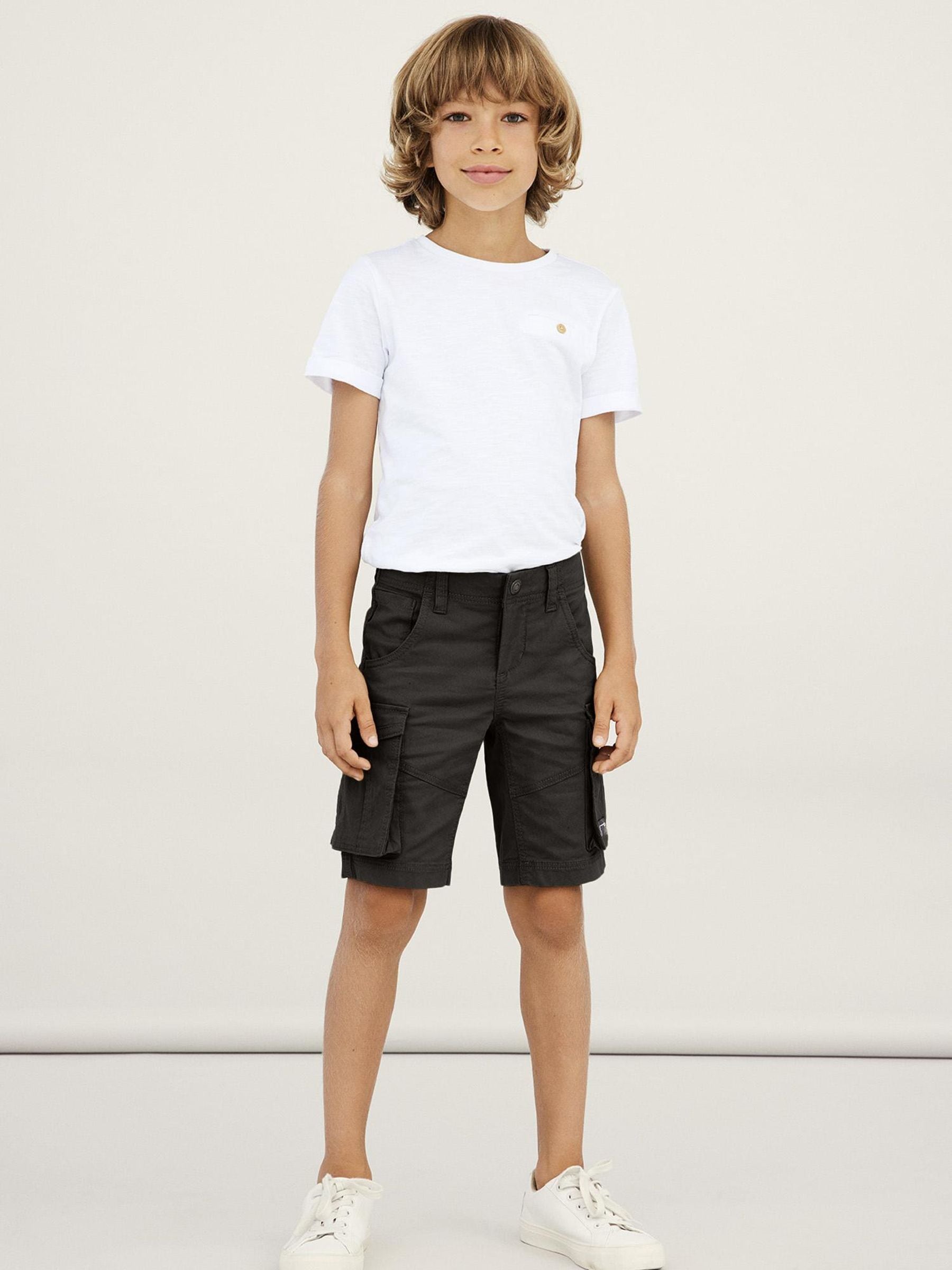 Name It Cargobermudas »NKMRYAN REG TWI L SHORTS 6776-BA NOOS« Baumwollmischung, Stretch, Cargotaschen