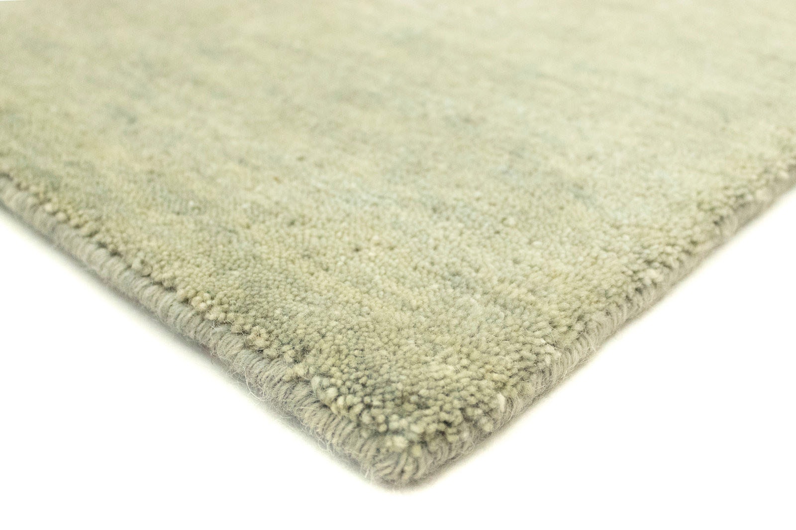 morgenland Wollteppich »Uni - Gabbeh Teppich - Softy«, rechteckig, 1,6 mm Höhe, Gabbeh Optik, Uni Farben, reine Wolle, sehr weicher Flor, Wohnzimmer
