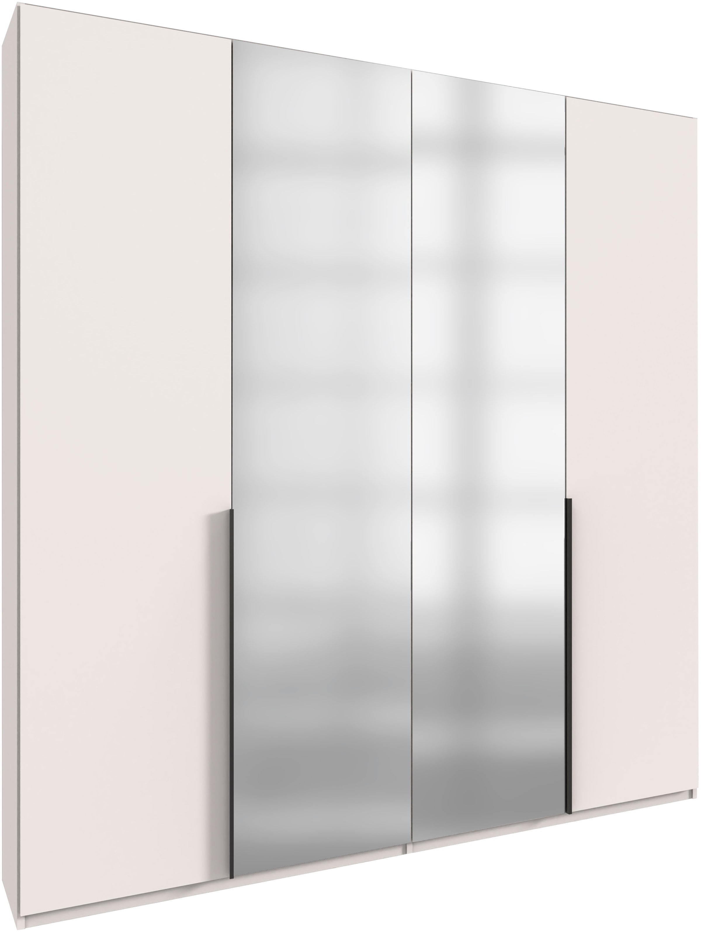 Wimex Kleiderschrank »Mugano,in 5 Breiten,2 Höhen,2 Tiefen, viele Farben, Made in Germany« in Basic oder Premium Ausstattung, mit langen Griffen aus Metall, mit oder ohne Spiegel