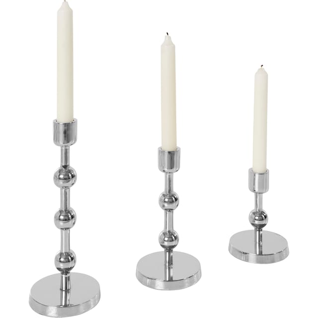 ❤ Leonique Kerzenständer »Weihnachtsdeko«, (Set, 3 St.), aus Aluminium,  handgefertigt, 3 Grössen im Set ordern im Jelmoli-Online Shop