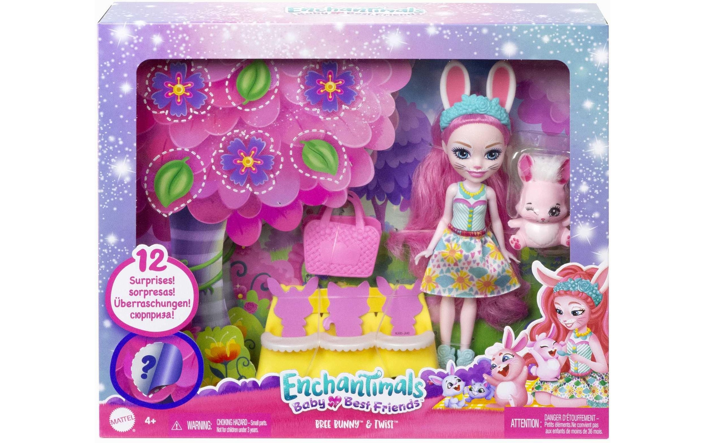 Enchantimals Minipuppe »Enchantimals Baby Bree Bunny & Twist Bunny«