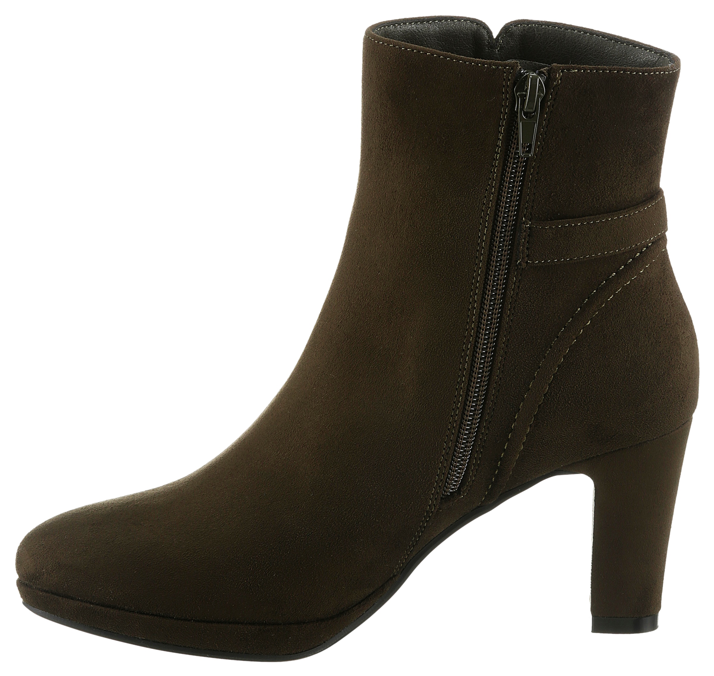 Aniston SHOES Stiefelette, Reissverschluss-Stiefelette, Trichterabsatz - NEUE KOLLEKTION