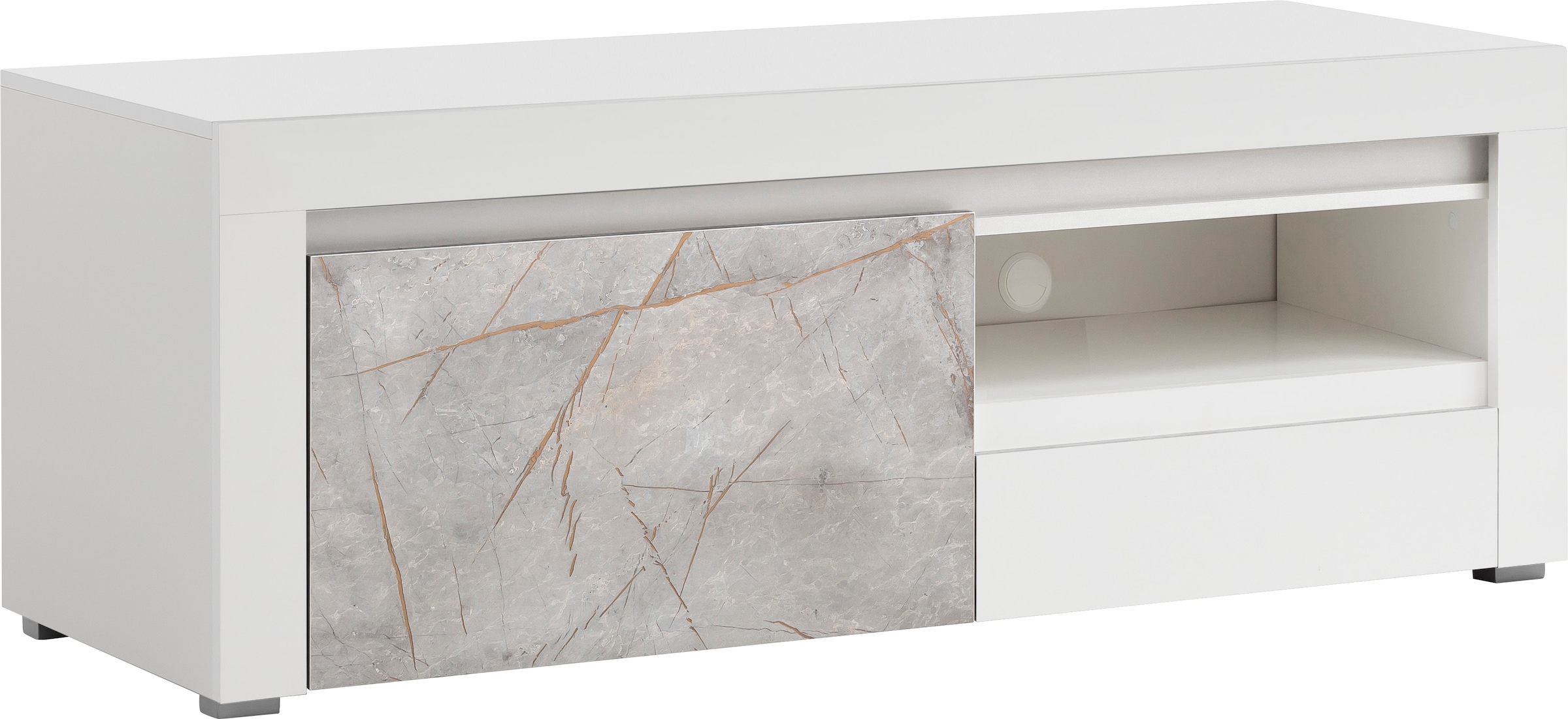 Home affaire Lowboard »Stone Marble«, mit einem edlen Marmor-Optik Dekor,  Breite 140 cm online shoppen | Jelmoli-Versand