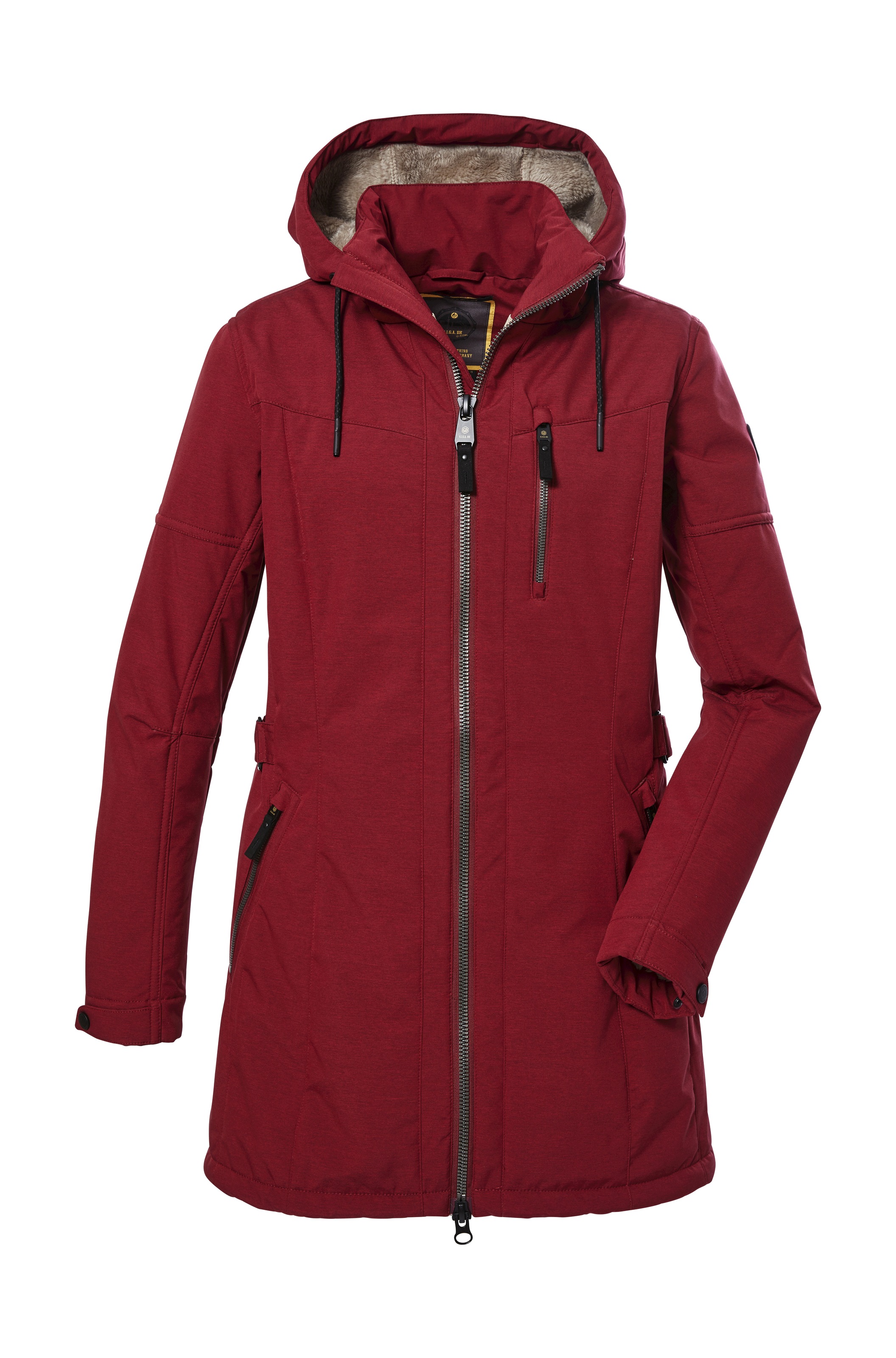 G.I.G.A. DX by killtec Softshellparka »GW 46 WMN SFTSHLL PRK« Softshell Parka mit Teddyfell, abzippbare Kapuze, 8.000 mm Wassersäule