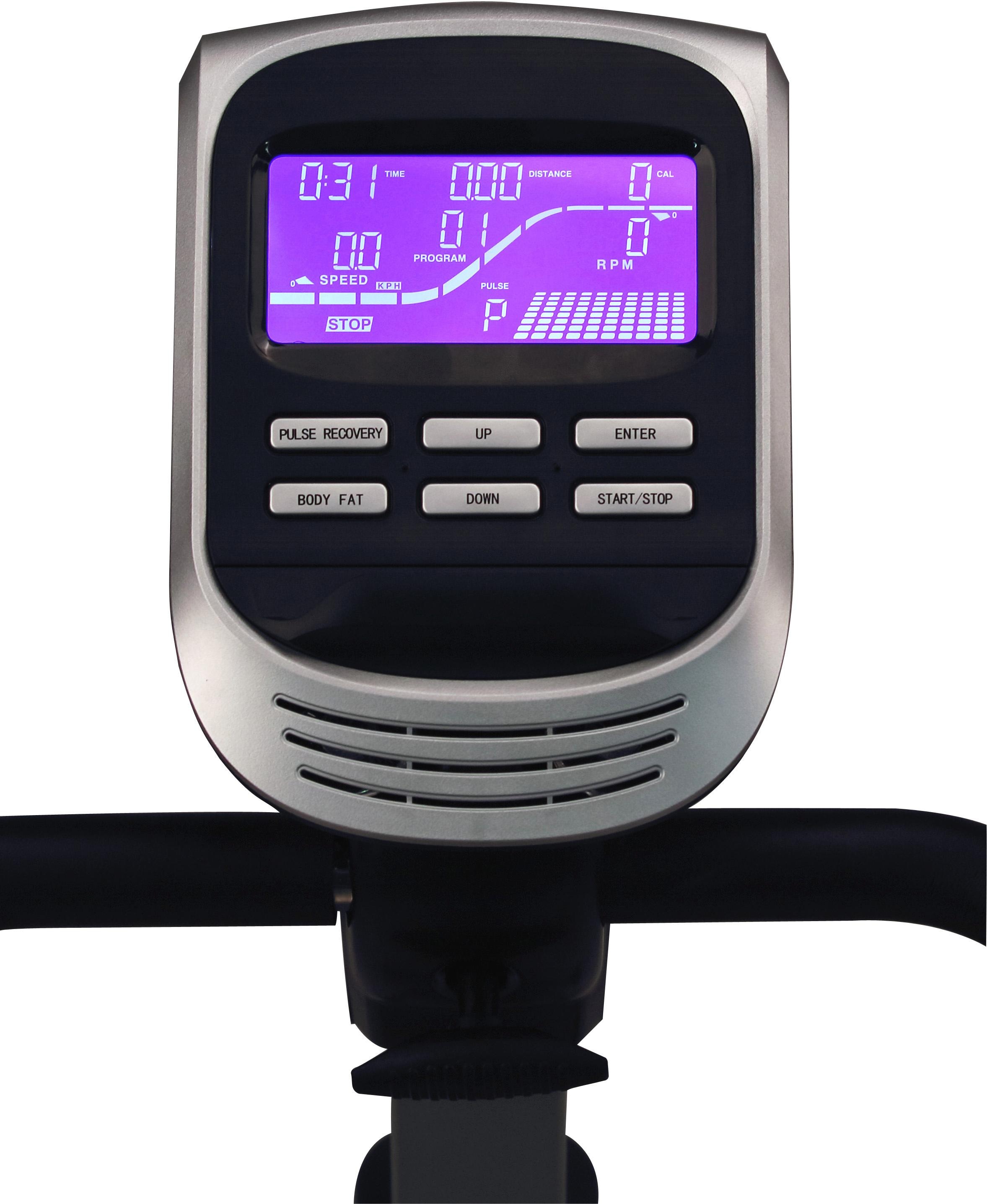 body coach Liege-Ergometer, (mit Tablet-Halterung und integr. Lautsprechern), Schwungmasse ca. 15 kg, 10 Widerstandsstufen