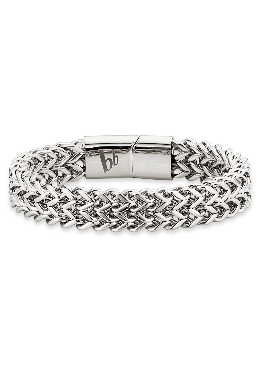 Bruno Banani Armband "Schmuck Geschenk Armkette Ankerkette 12 mm breit Silber"