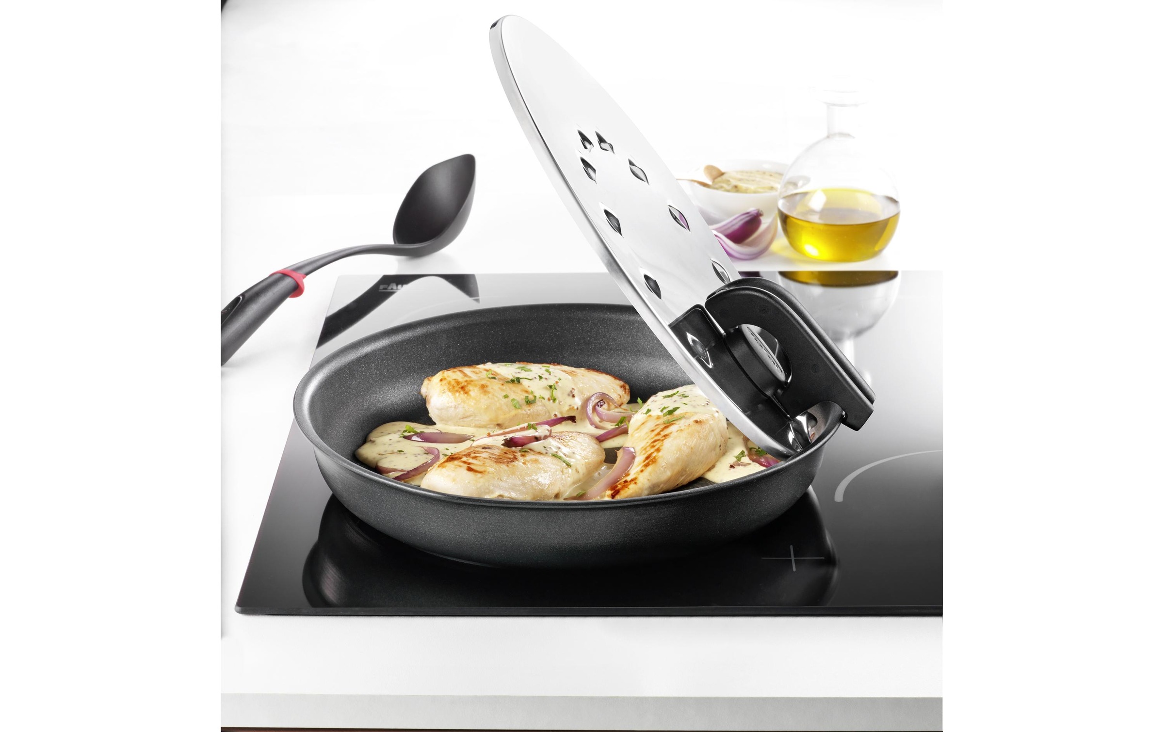 Tefal Pfannen-Set »Ingenio Expertise«, Edelstahl, (3 tlg.), Geeignet für alle Herdarten, auch Induktion und Thermo-Signal