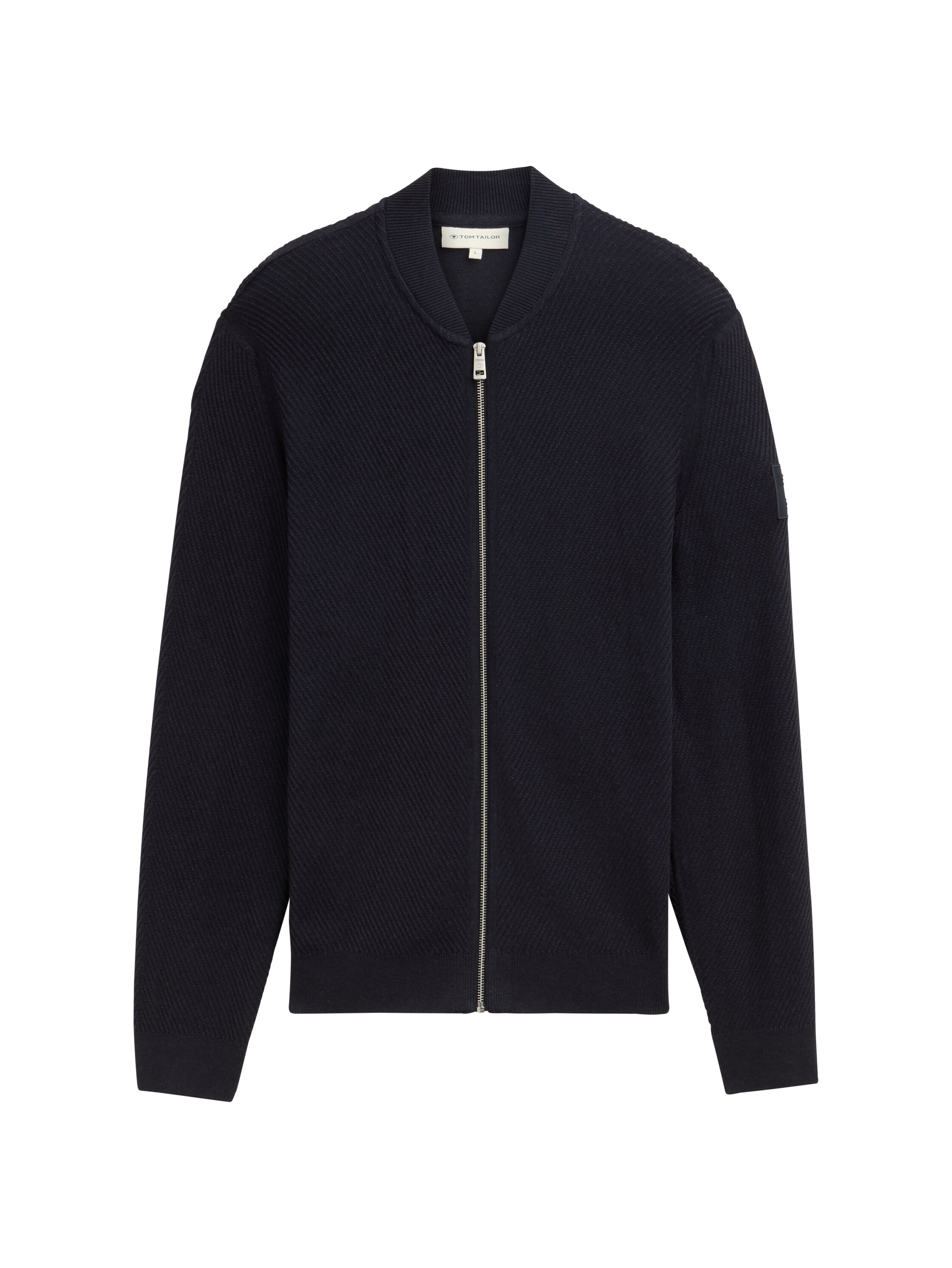 TOM TAILOR Strickjacke, mit Reissverschluss