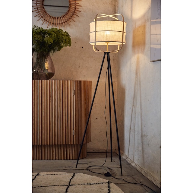 Home affaire Stehlampe »McAnany Way«, 1 flammig-flammig, Standleuchte mit  Textil Schirm und Holz Rahmen, E27, beige/natur online kaufen |  Jelmoli-Versand