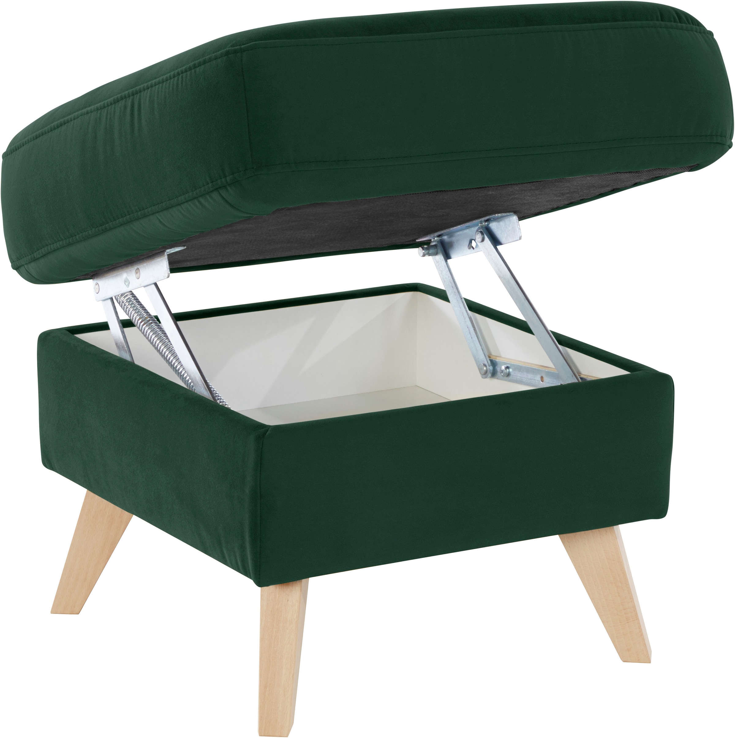 exxpo - sofa fashion Hocker »Nappa mit praktischem Staufach unter der Sitzfläche«