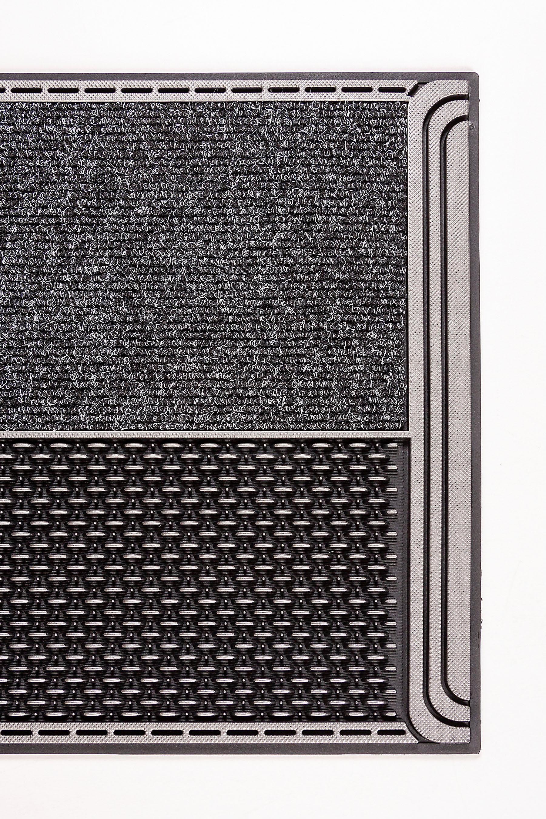 Home2Fashion Fussmatte »DC Clean Horizon«, rechteckig, 8 mm Höhe, Schmutzfangmatte, robust & strapazierfähig, In- und Outdoor geeignet