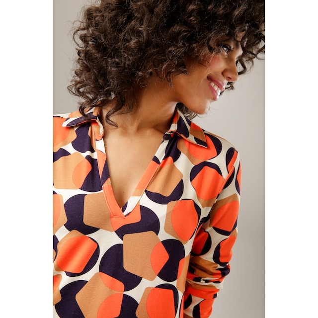Aniston CASUAL Shirtbluse, mit trendigem Retro-Muster - jedes Teil ein  Unikat online kaufen | Jelmoli-Versand