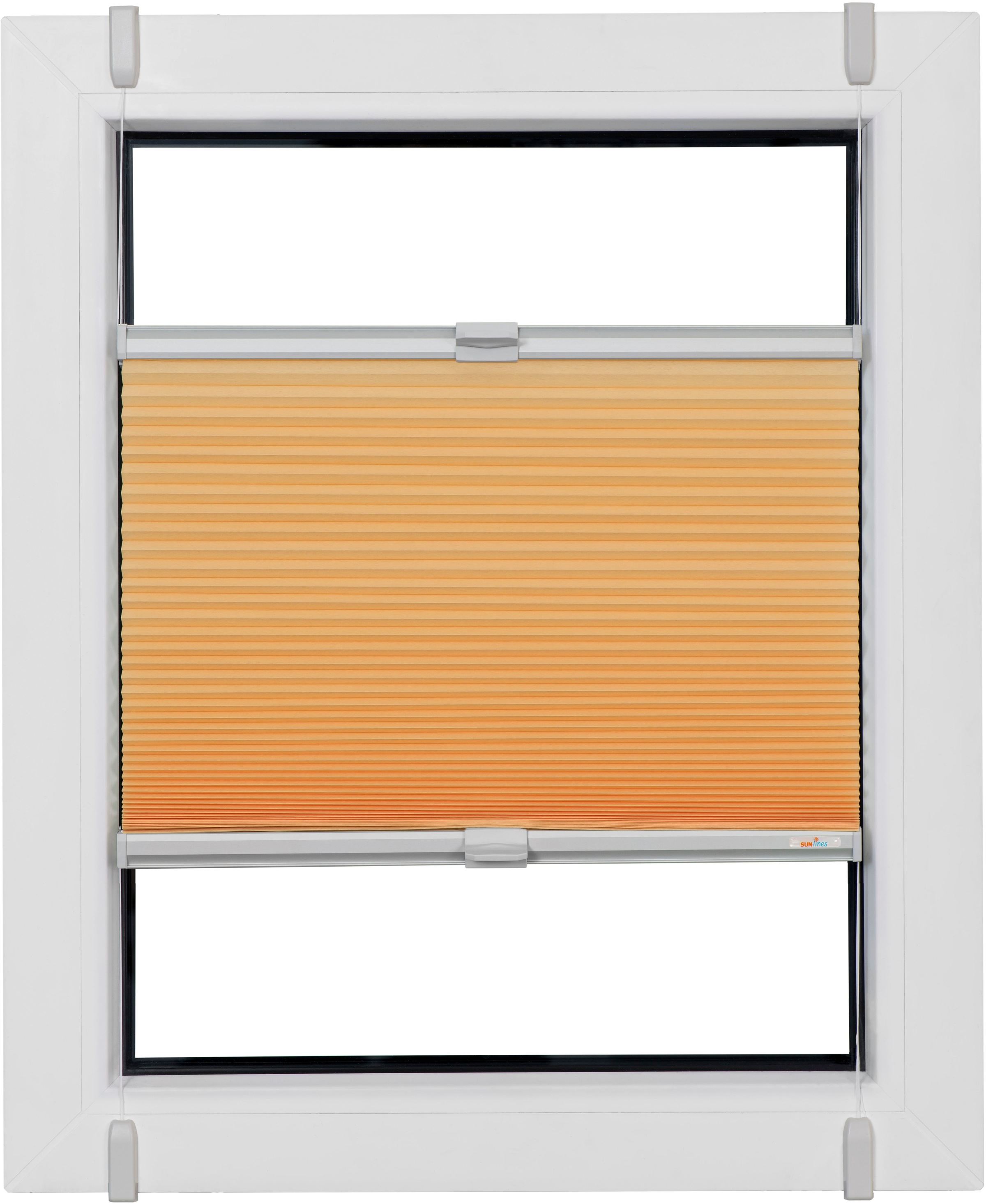 sunlines Wabenplissee "One Size Style Honeycomb TL" blickdicht ohne Bohren verspannt Zubehörfarbe grau, zum Klemmen