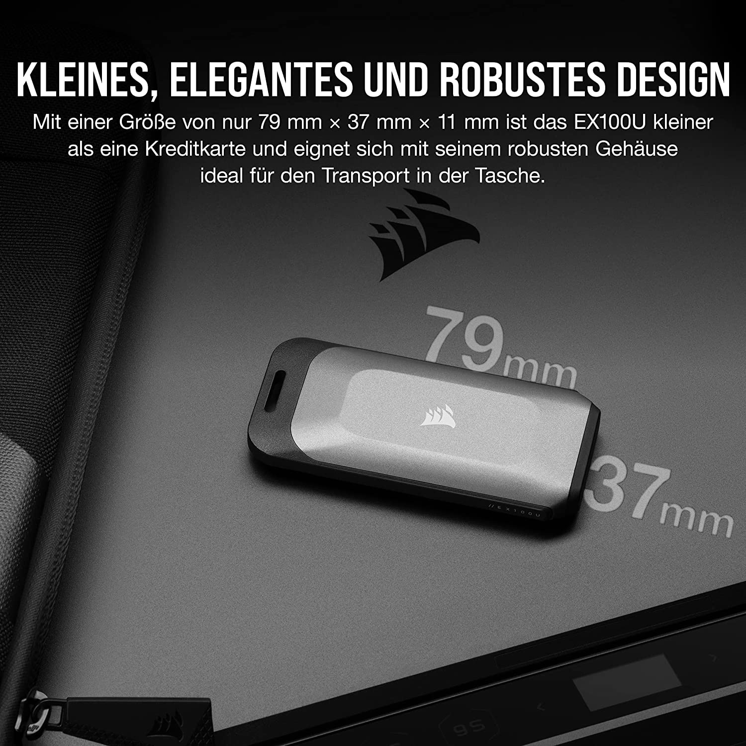 Corsair externe SSD »EX100U Portable USB Storage«, Anschluss USB-C