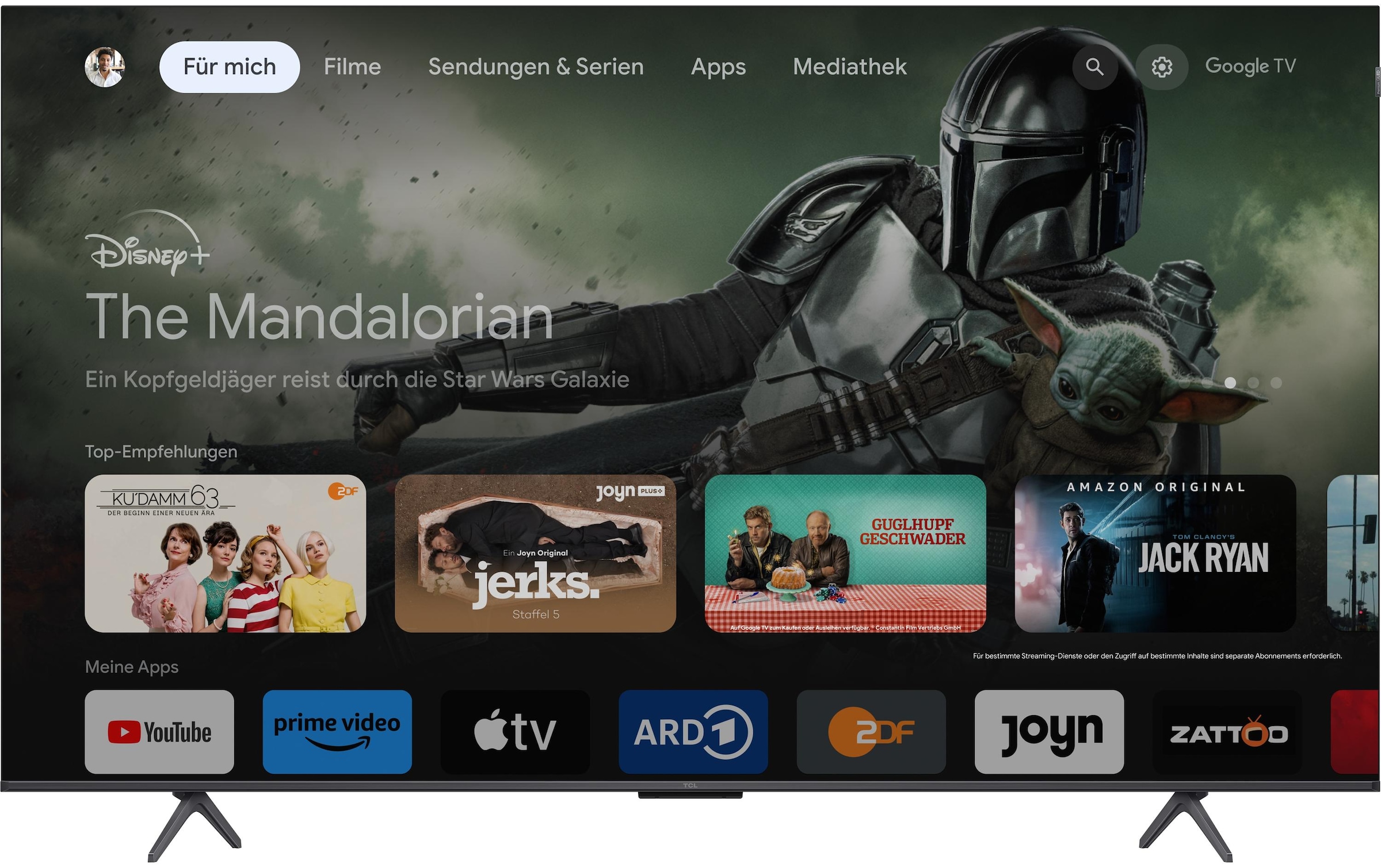 TCL QLED-Fernseher »65C655«, 4K Ultra HD