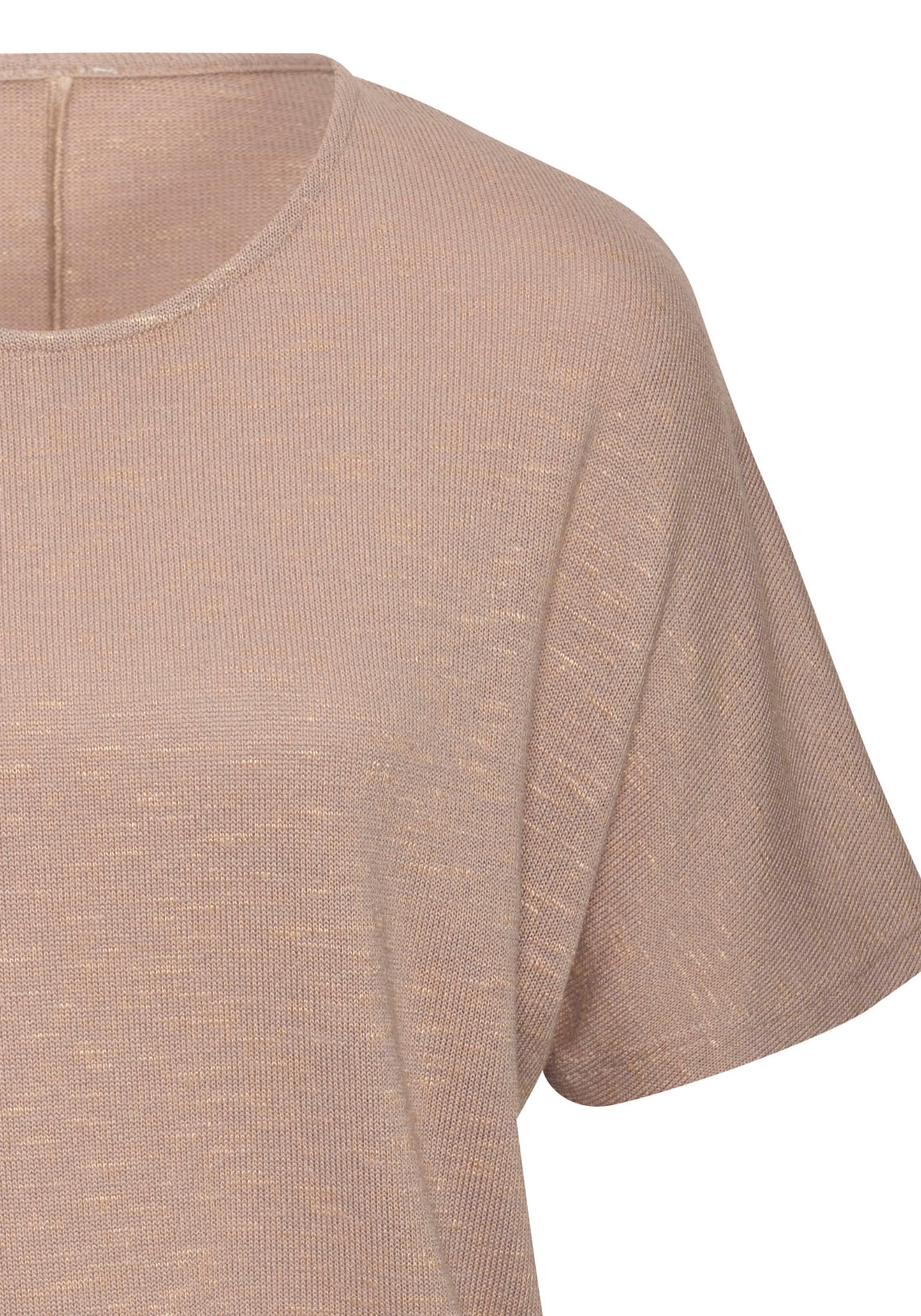 Vivance Kurzarmshirt »mit breitem Bund«, aus weichem Viskose-Feinstrick