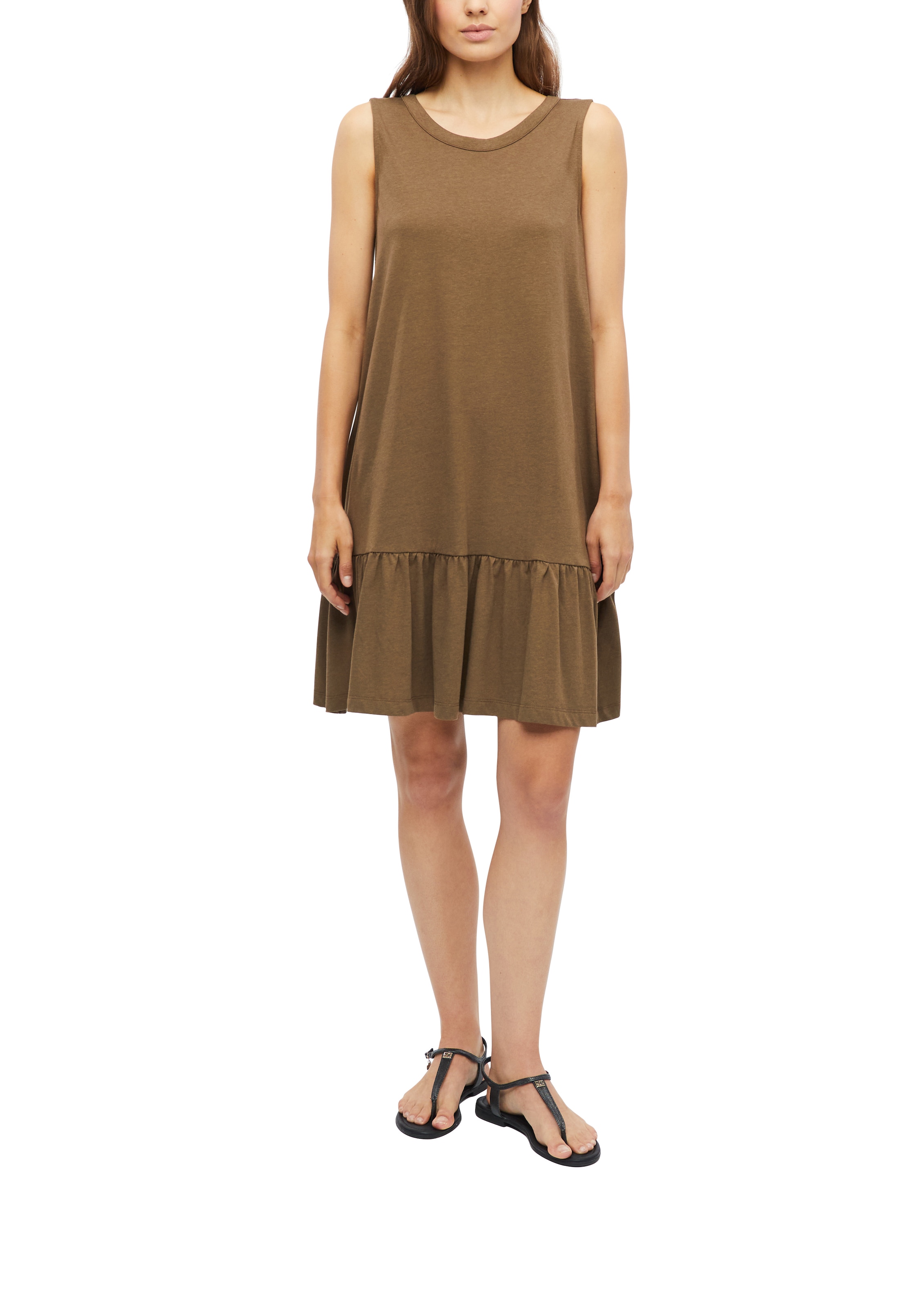 s.Oliver Maxikleid Ohne Taschen Sommerkleid in Allover-Optik