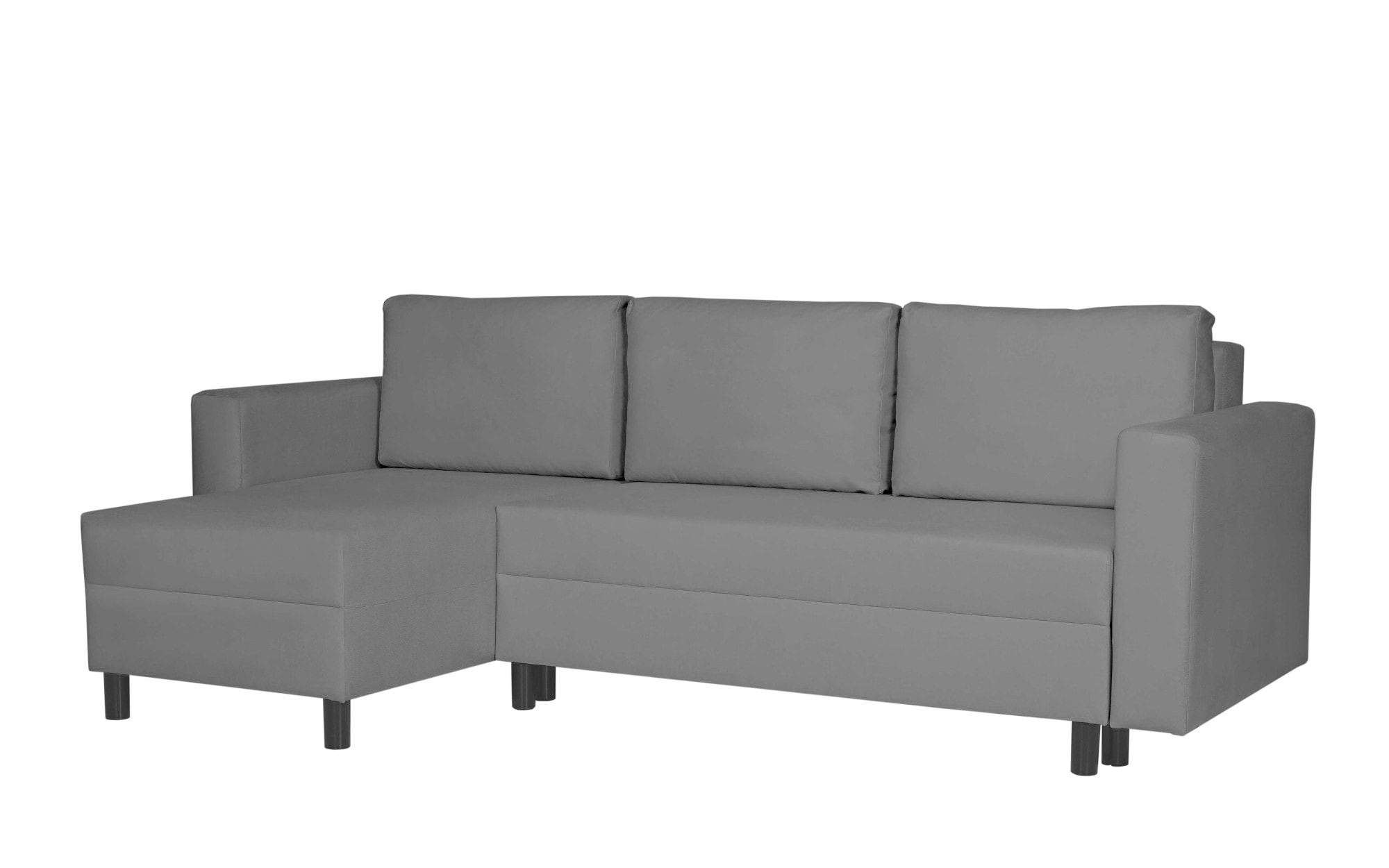 INOSIGN Ecksofa »GLENOE Schlafsofa mit Bettkasten, Recamiere beidseitig montierbar«, L-Form, Masse B/T/H: 230/135/84,5 cm, Velvet & Struktur weich