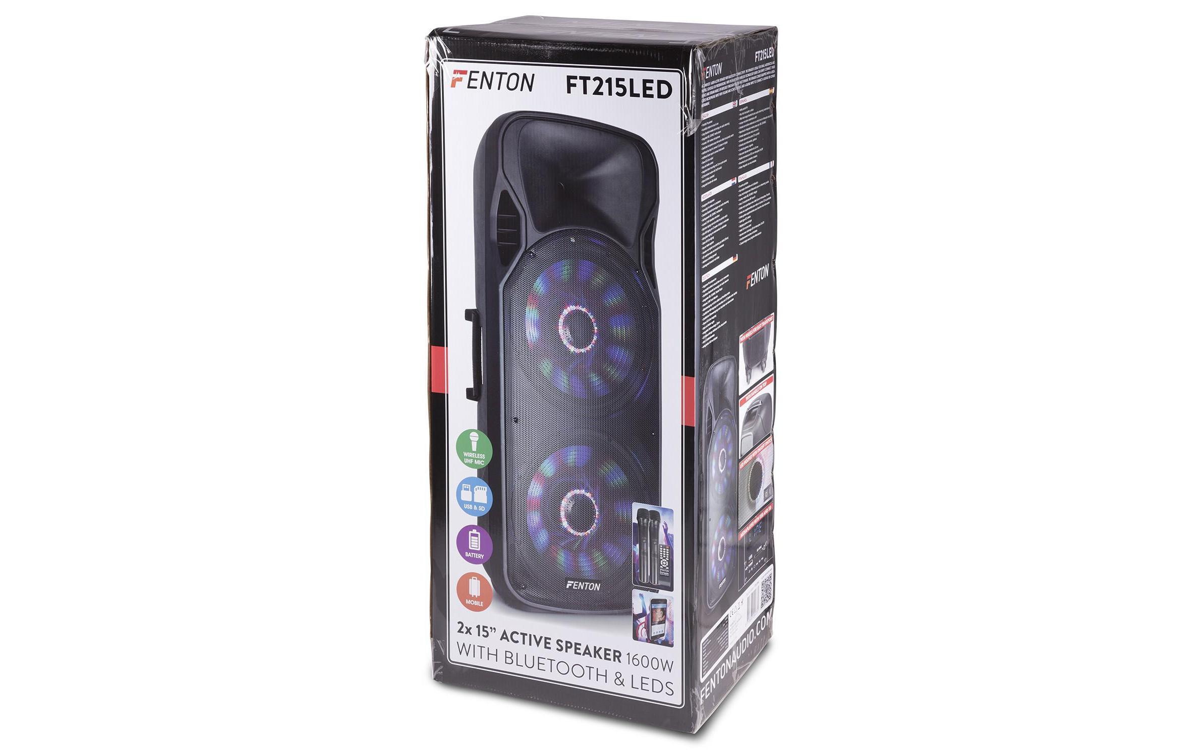 Lautsprecher »Fenton FT215LED Aktiv Trolley-Speaker«