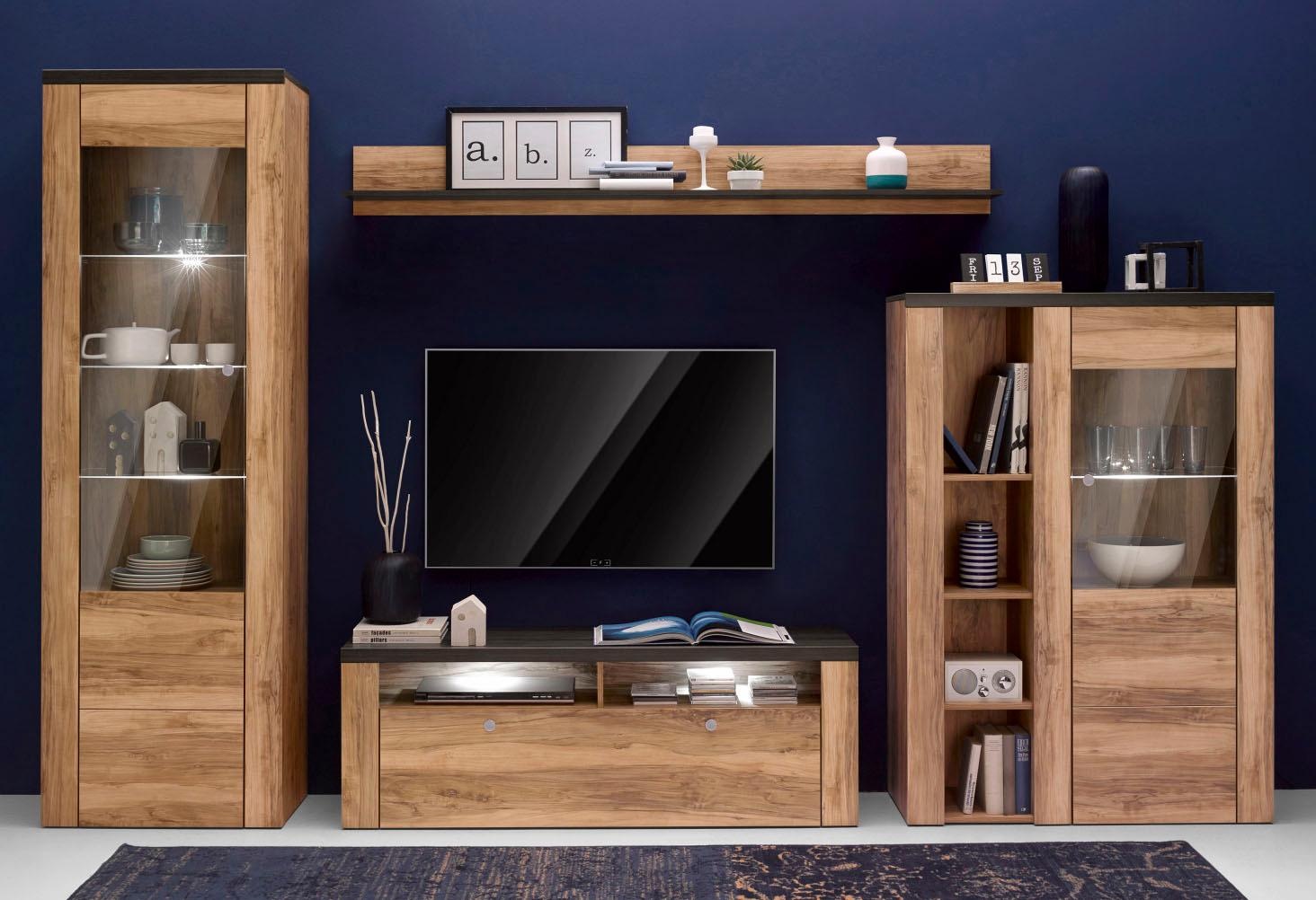 OTTO home Wohnwand "Larona, Anbauwand, Set 4 Teilig" Set, 4 Stk. tlg.