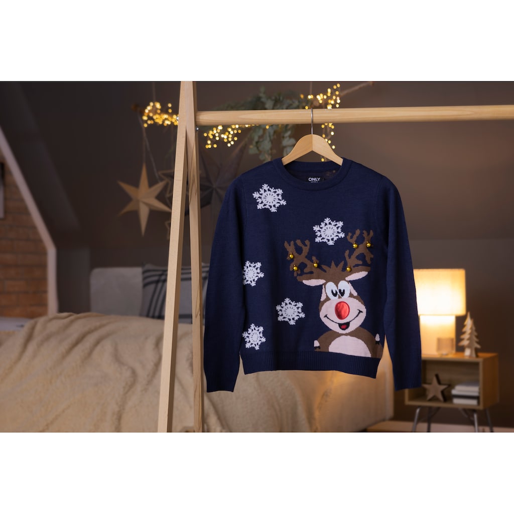 ONLY Strickpullover »ONLXMAS BELL L/S PULLOVER EX KNT«