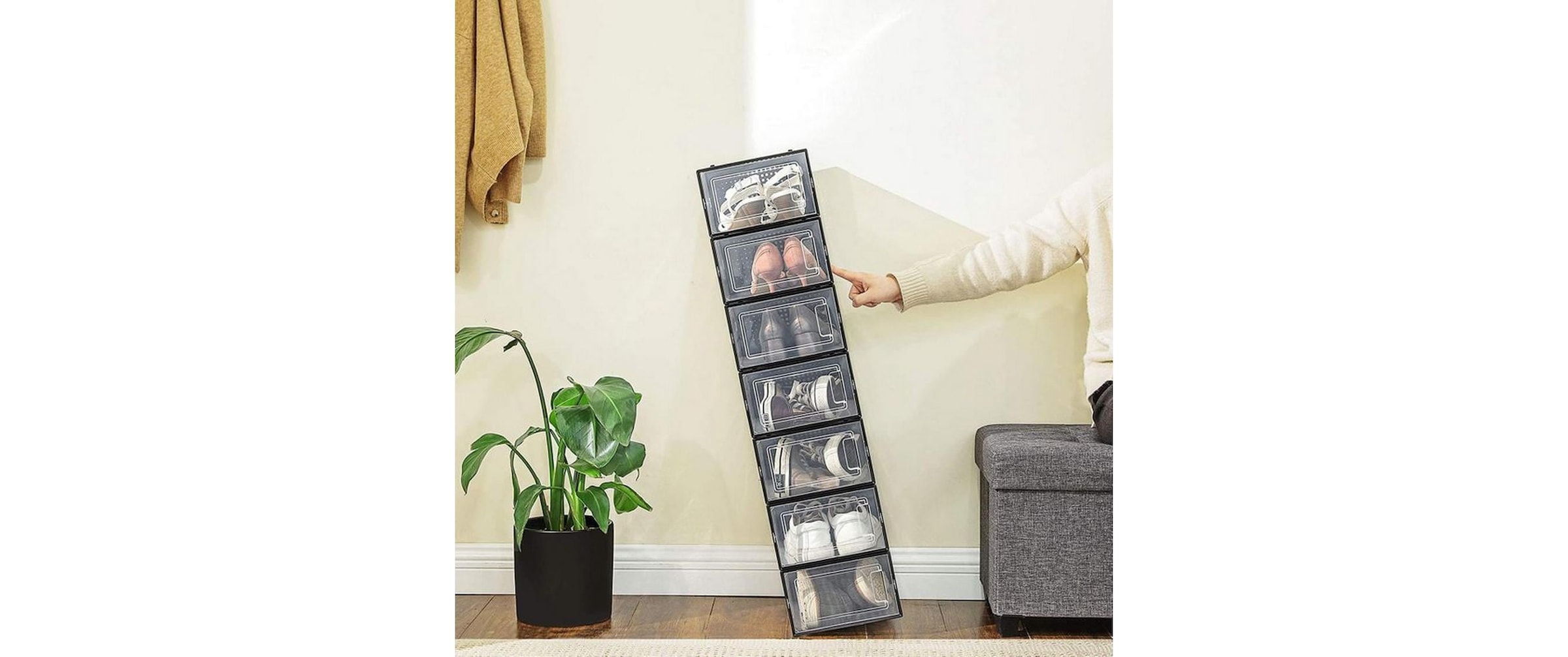 SONGMICS Schuhschrank »stapelbar 18-er Set«