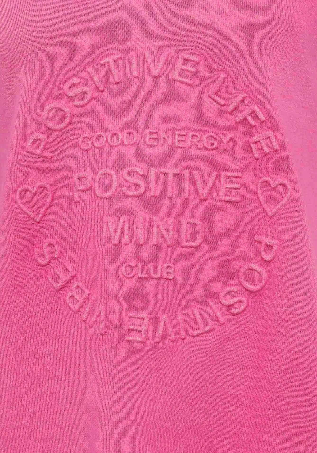 Zwillingsherz Sweatshirt »Positive Mind«, mit Kontrastnaht in Neonfarbe