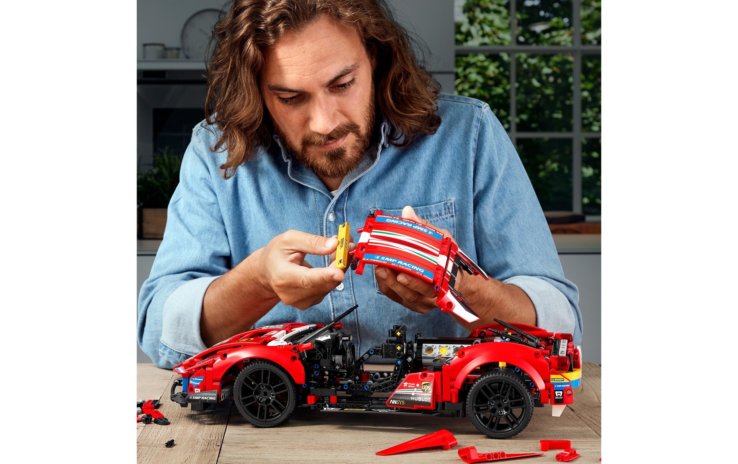 LEGO® Spielbausteine »Technic Ferrari 488 GTE «AF Corse #51» 42125«, (1677 St.)