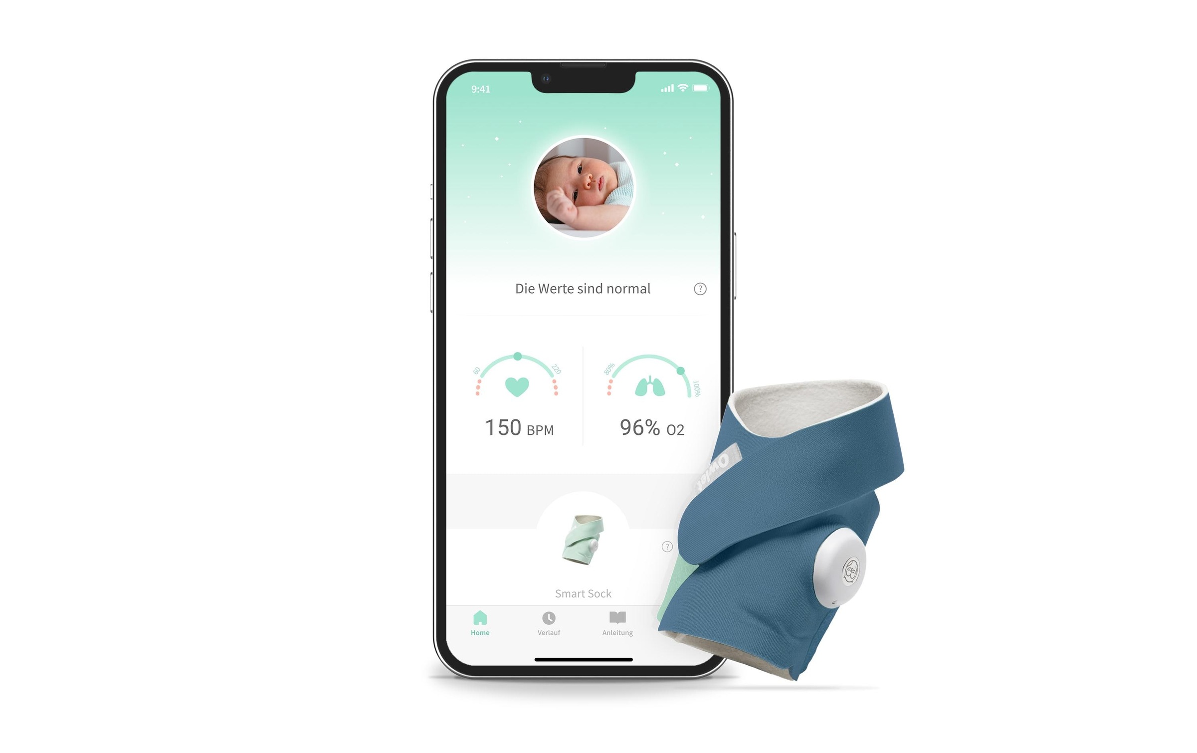 Babyphone »Owlet Smart Sock 3 Nachtblau«