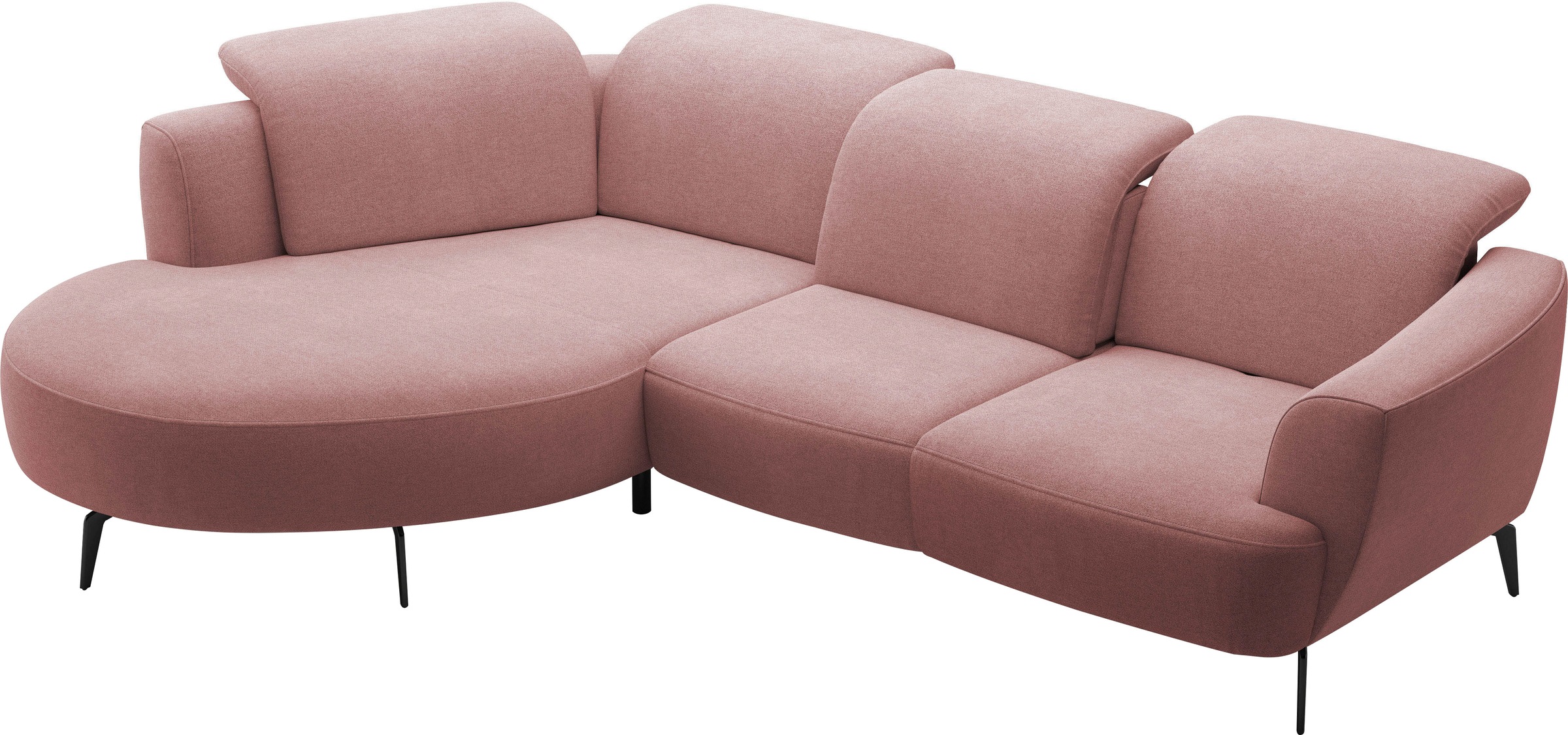 sit&more Ecksofa »Zoe«, ink.Sitztiefenverstellung, wahlweise mit Kopfteilverstellung