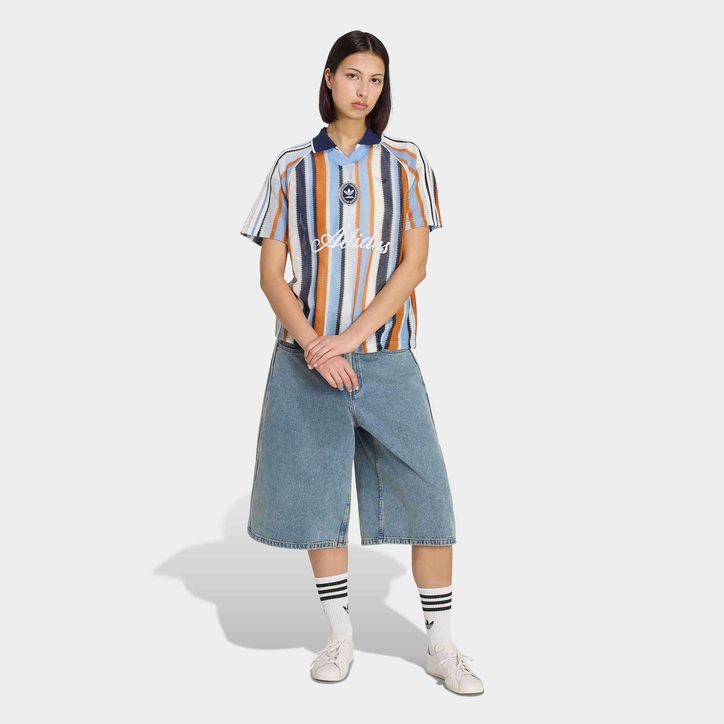 adidas Originals T-Shirt "ADIDAS ORIGINALS SUMMER GLOW OVERSIZE JERSEY, GEWIRKTES MATERIAL"
