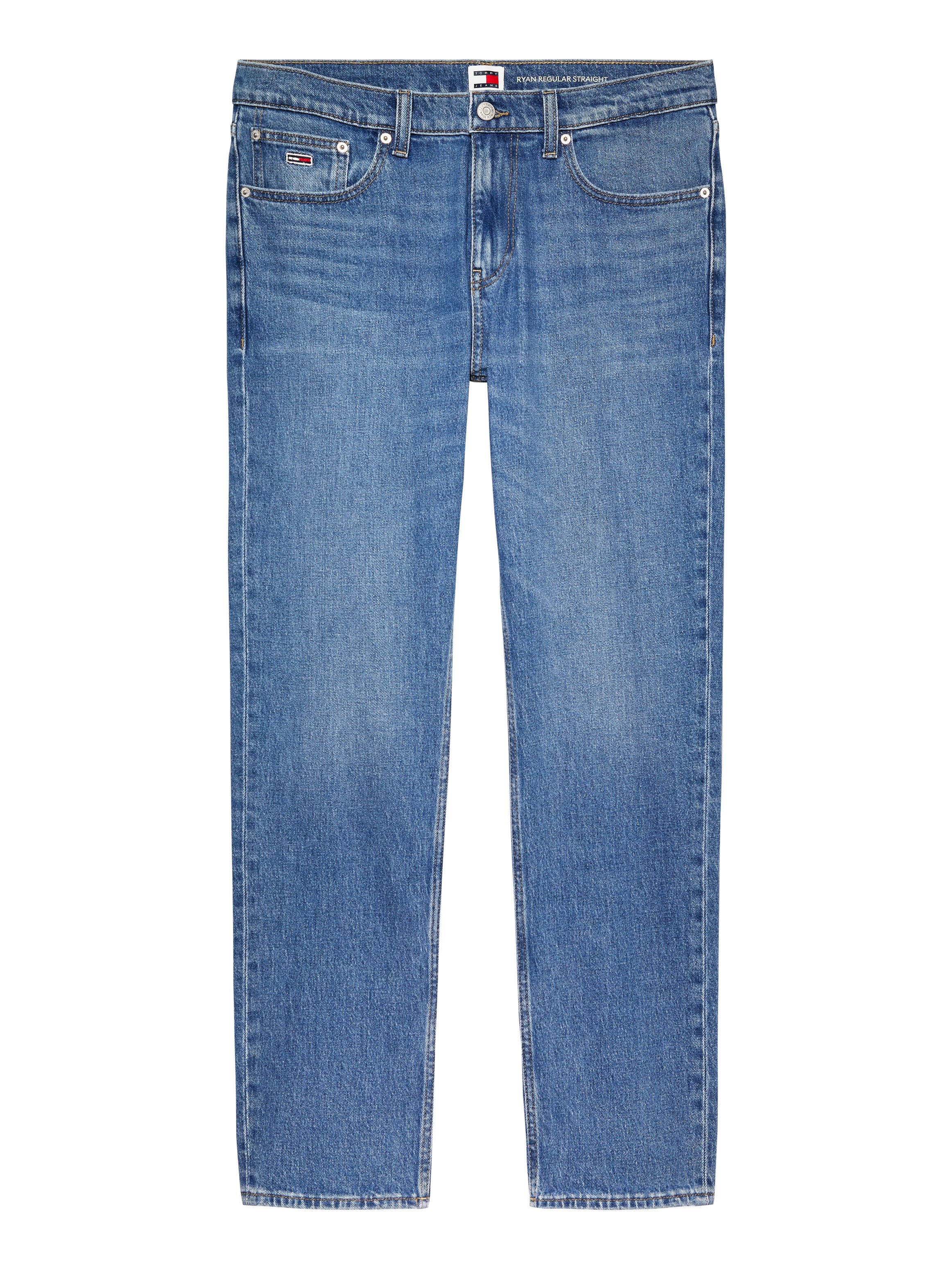 Tommy Jeans Slim-fit-Jeans »Ryan Regular Slim Straight«, Slim‑Straight‑Jeans aus hochwertigem Denim regulärer Leibhöhe
