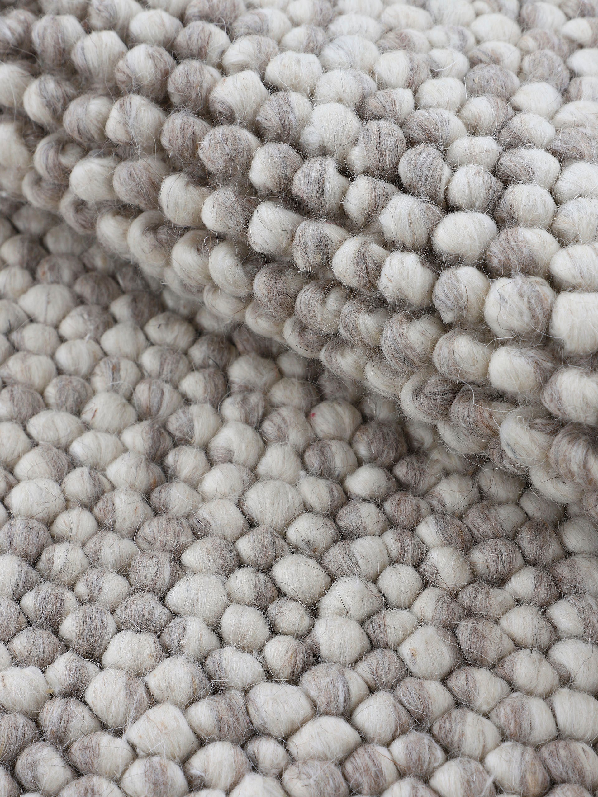 carpetfine Teppich »Calo«, rund, 16 mm Höhe, Handweb Teppich, Uni-Farben, meliert, handgewebt, 70% Wolle